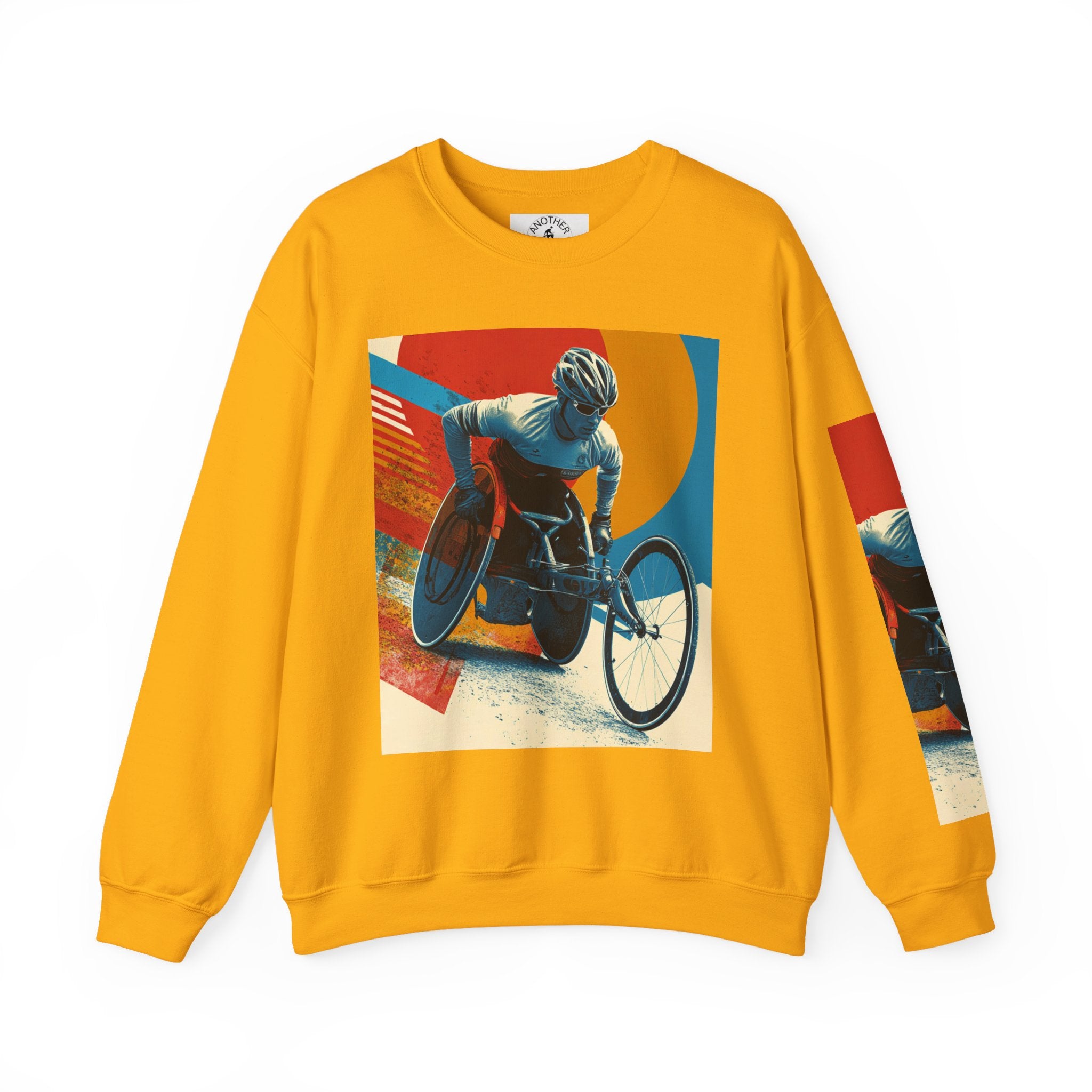 Inclusive WheelChair Course Sports Themed Sweatshirt for Empowerment, Unisex Heavy Blend Crewneck, Inspirational Gift for Activists