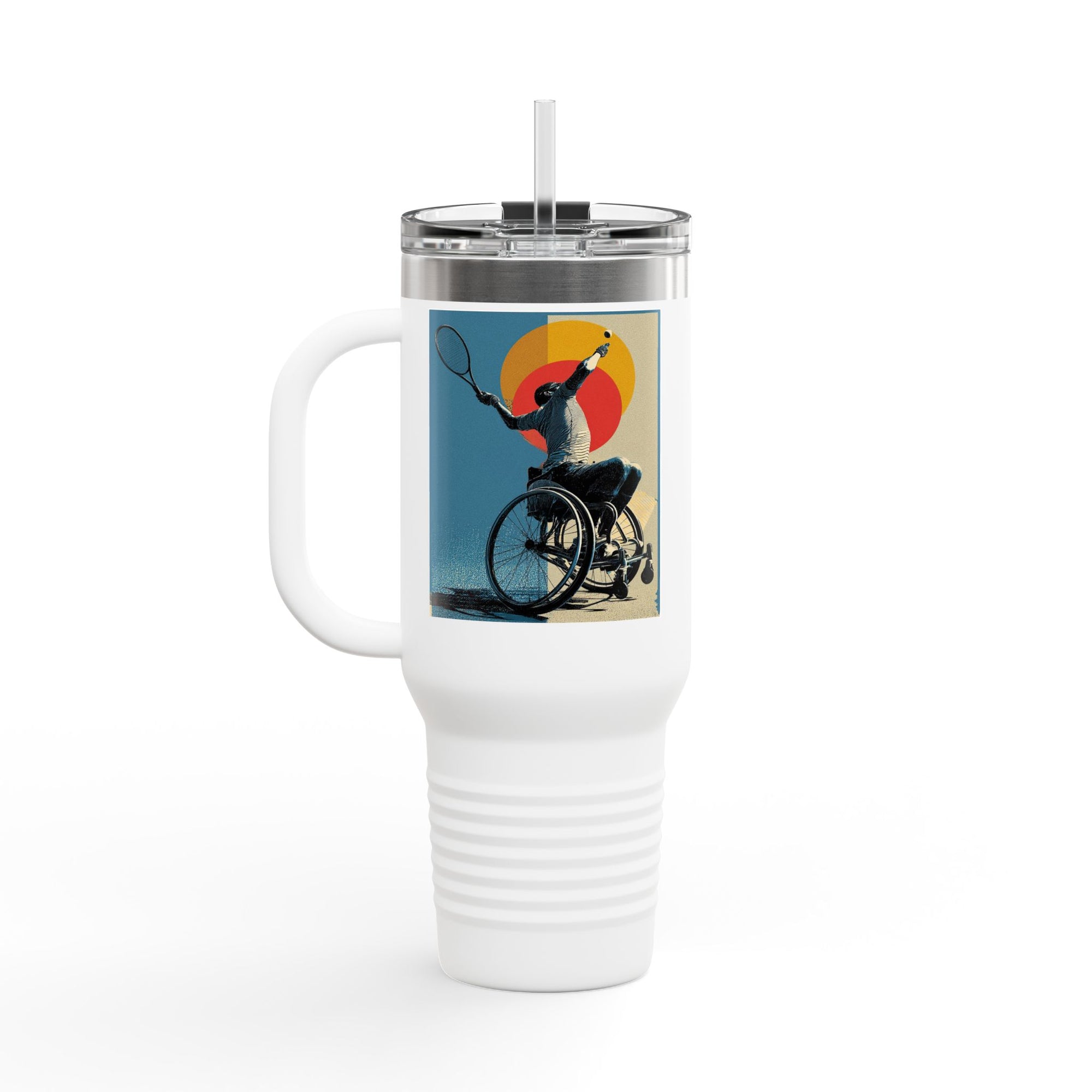 Vibrant Insulated Travel Mug, 40oz | Stylish Drinkware for Outdoor Adventures, Sports, Travel, Gifts