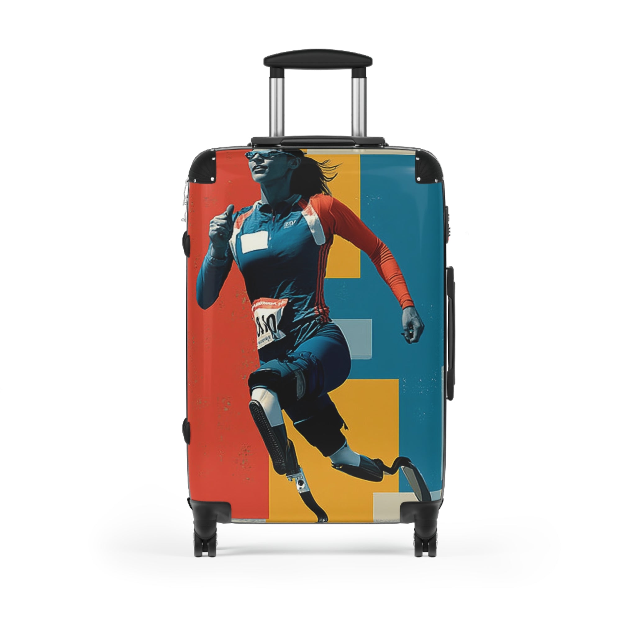 Wheelchair Course Athlete Suitcase - Travel Gear for Adaptive Sports, Unique Luggage, Inspirational Gift, Mobility Travel, Adventure Bag