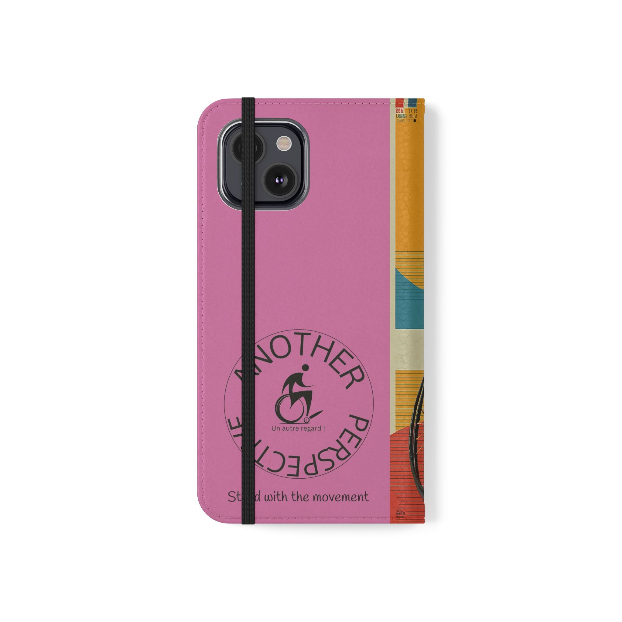 Sporty Flip Case for Wheelchair Basket Athletes, Phone Cover, Active Lifestyle Accessory, Gift for Sports Lovers, Personalized Case