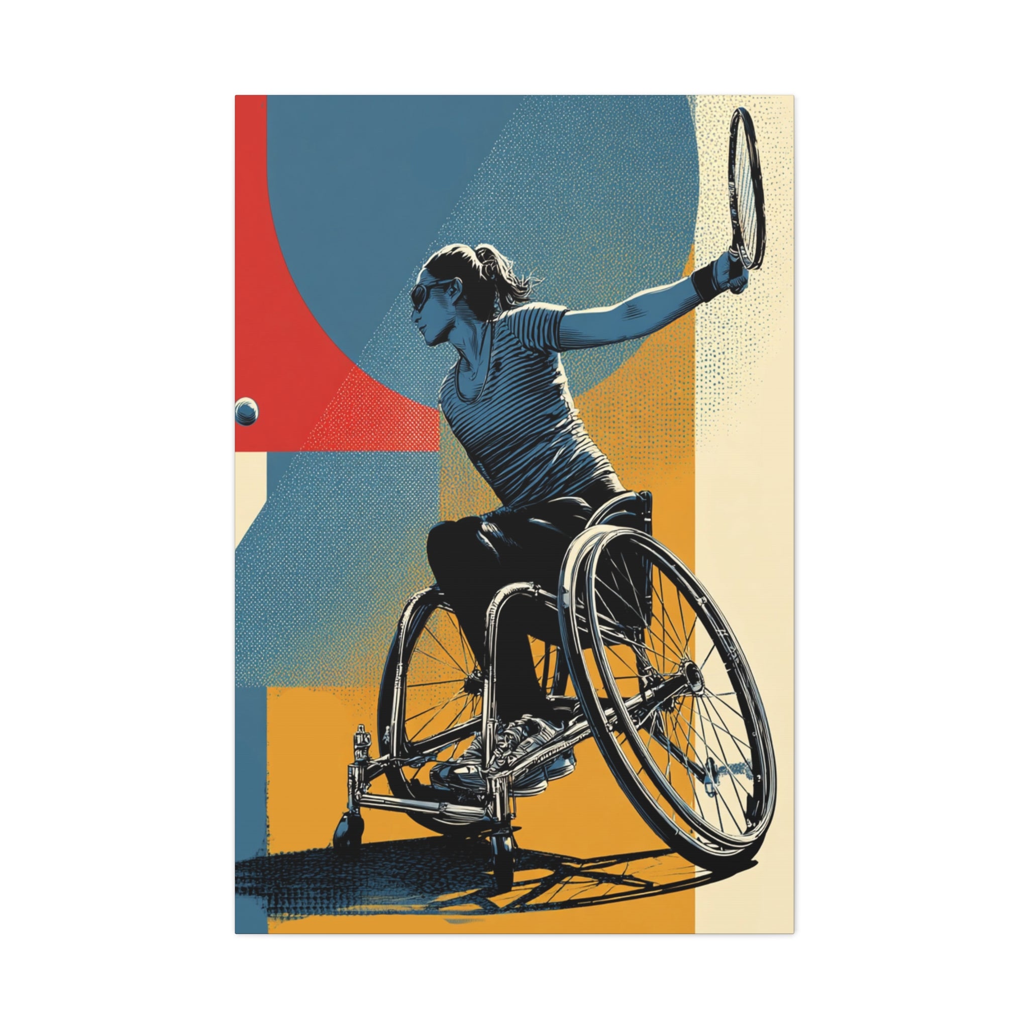 Empowering Wheelchair Tennis Canvas Art, Inspirational Wall Decor, Motivational Home Decor, Unique Gift for Sports Enthusiasts, [...]