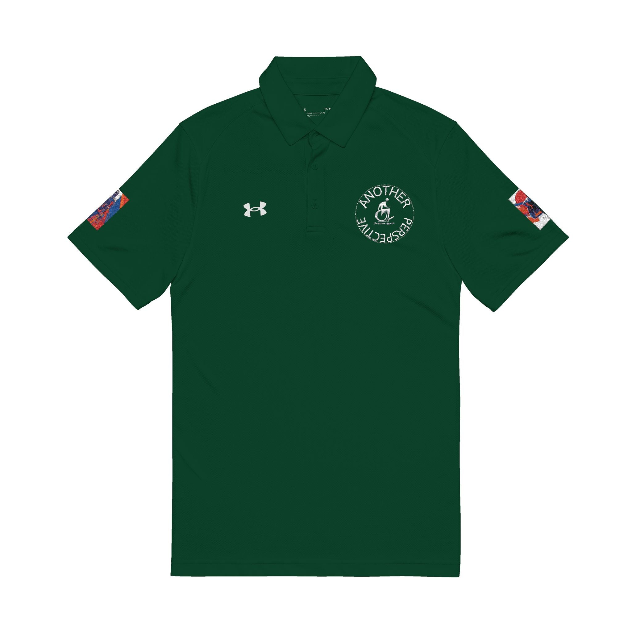 Men's Performance Polo Shirt wheelchair course , Stylish Athletic Wear, Casual Golf Shirt, Great for Summer Outings, Ideal Gift for Dads