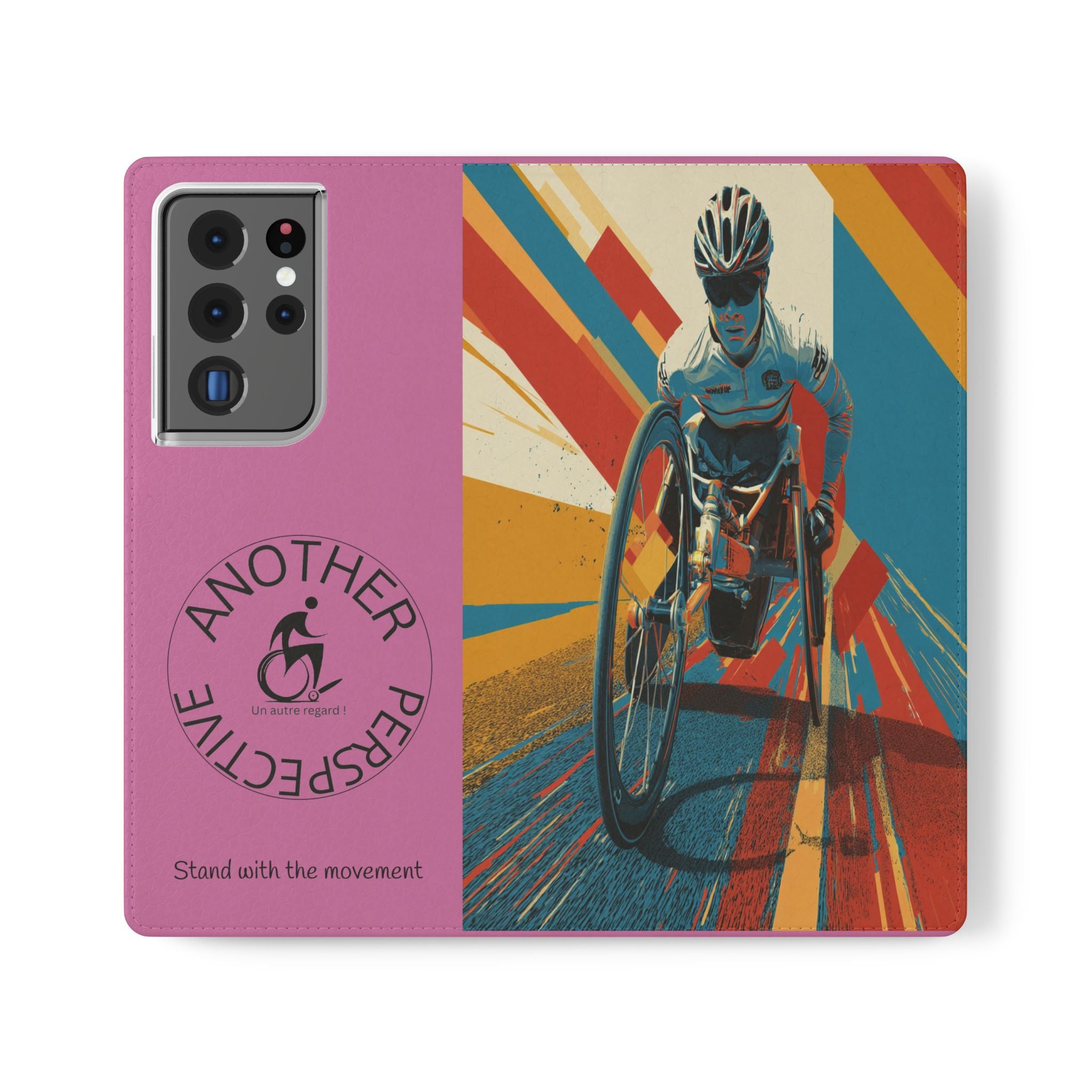 Inclusive Flip Cases for All Wheelchair, Phone Wallet, Strong & Stylish, Stand with the Movement, Perfect Gift, Everyday Use