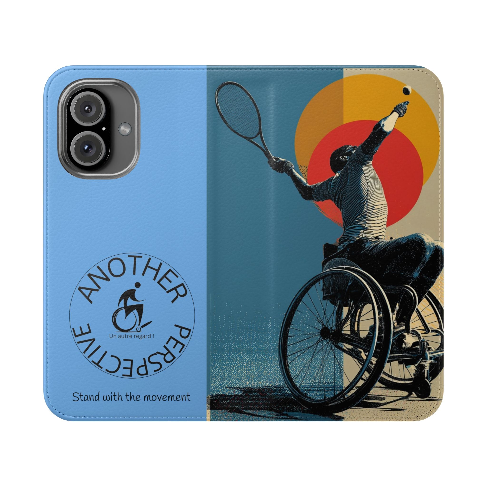 Sporty Flip Case for Athletes Tennis, Phone Wallet Cover, Stylish Mobile Case, Perfect Gift for Sports Fans, Functional Design