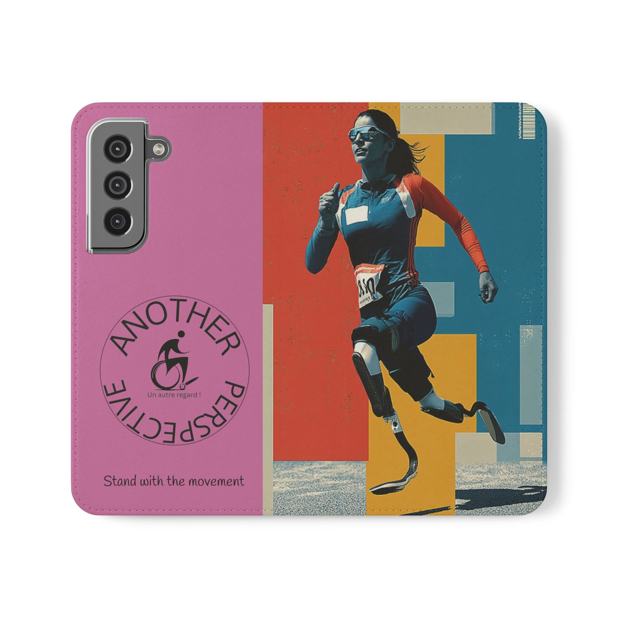 Empowering Flip Cases for Smartphones Course| Stand with the Movement, Stylish Phone Cover, Unique Gift, Inclusive Design, Support Accessibility