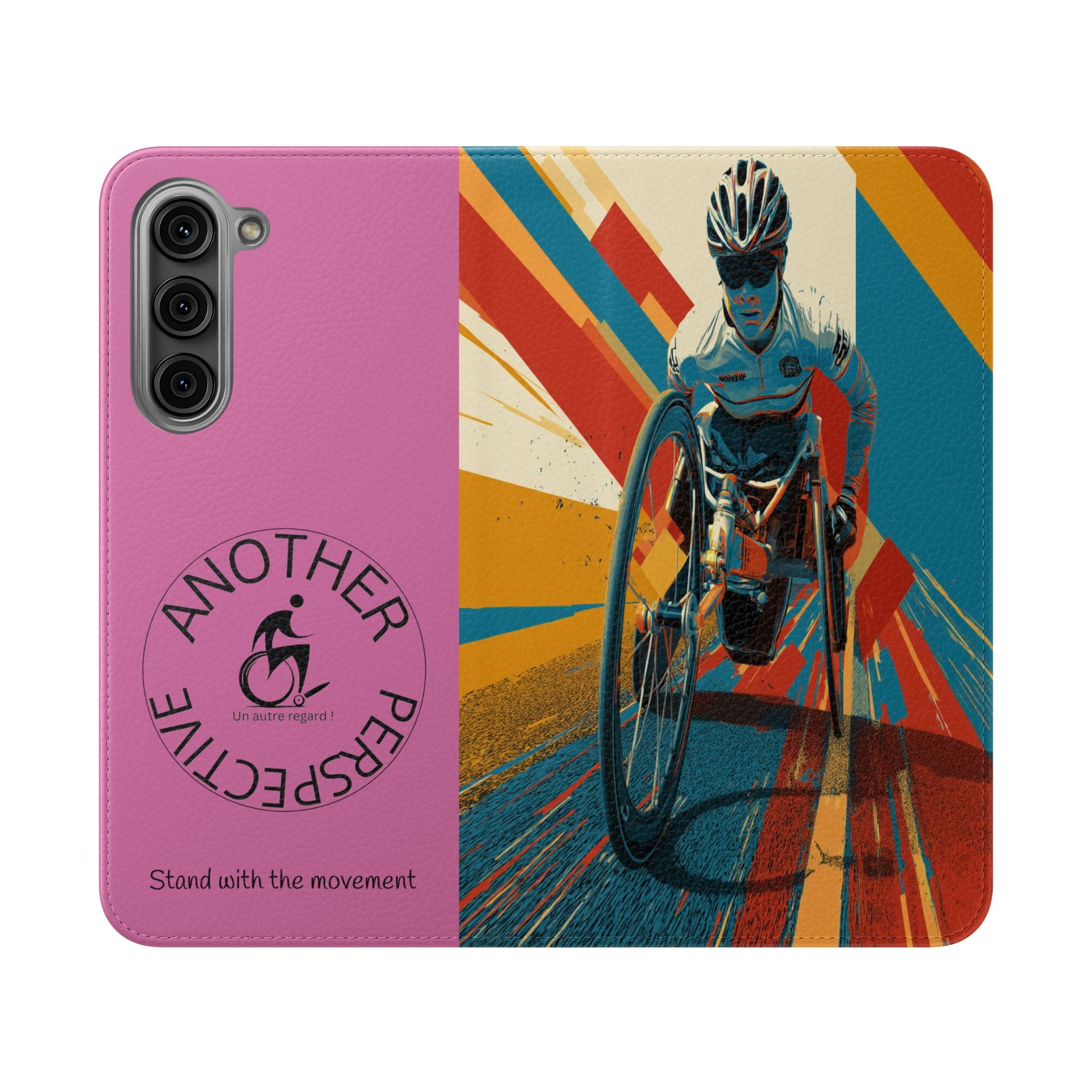 Inclusive Flip Cases for All Wheelchair, Phone Wallet, Strong & Stylish, Stand with the Movement, Perfect Gift, Everyday Use