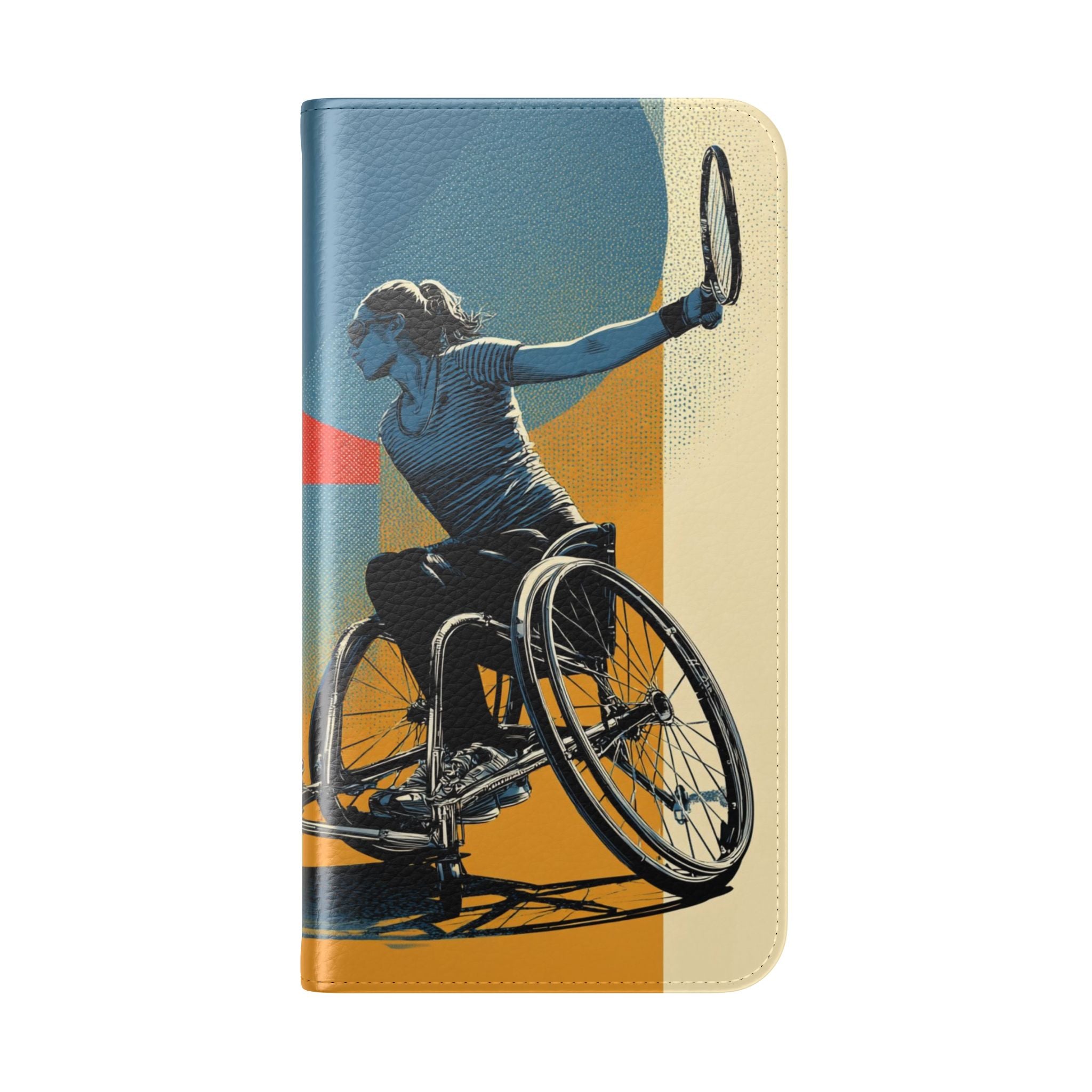 Sporty Flip Case for Athletes Tennis, Phone Wallet Cover, Stylish Mobile Case, Perfect Gift for Sports Fans, Functional Design