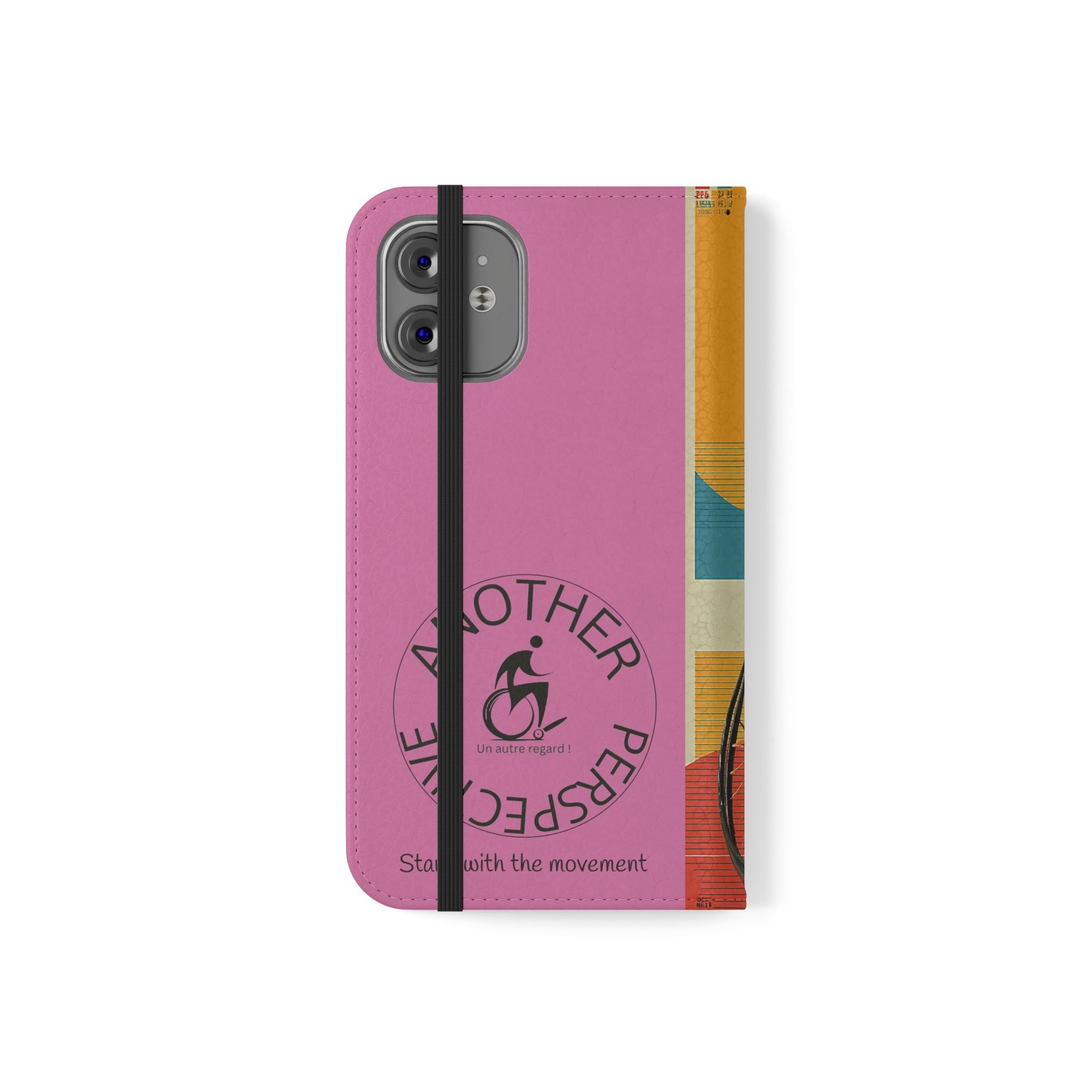 Sporty Flip Case for Wheelchair Basket Athletes, Phone Cover, Active Lifestyle Accessory, Gift for Sports Lovers, Personalized Case