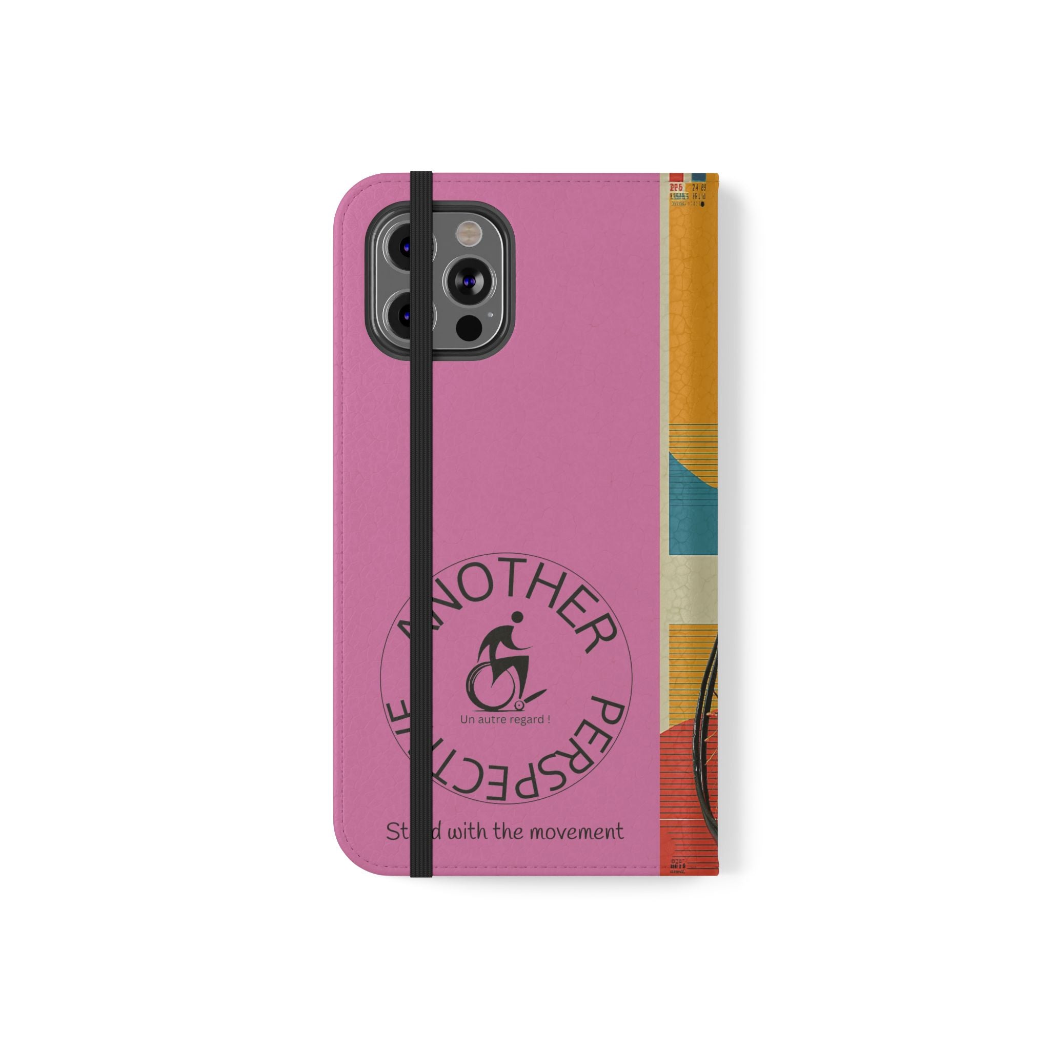 Sporty Flip Case for Wheelchair Basket Athletes, Phone Cover, Active Lifestyle Accessory, Gift for Sports Lovers, Personalized Case