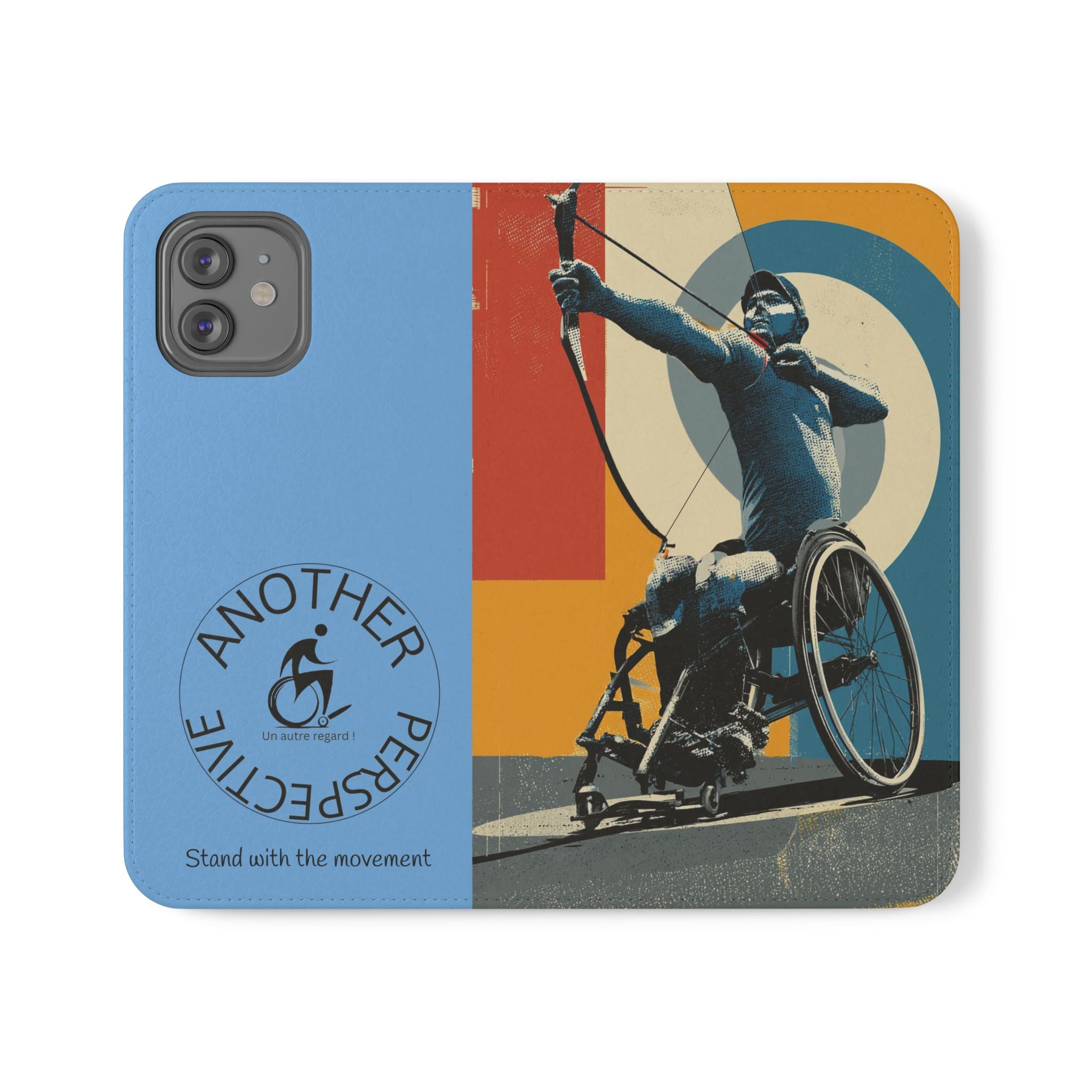 Sporty Flip Case for Athletes Archery, Phone Wallet Cover, Stylish Mobile Case, Perfect Gift for Sports Fans, Functional Design
