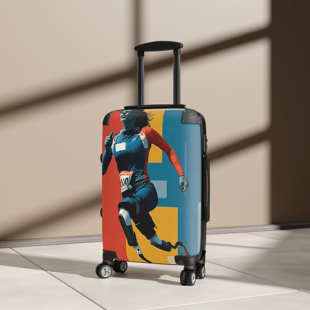 Wheelchair Course Athlete Suitcase - Travel Gear for Adaptive Sports, Unique Luggage, Inspirational Gift, Mobility Travel, Adventure Bag