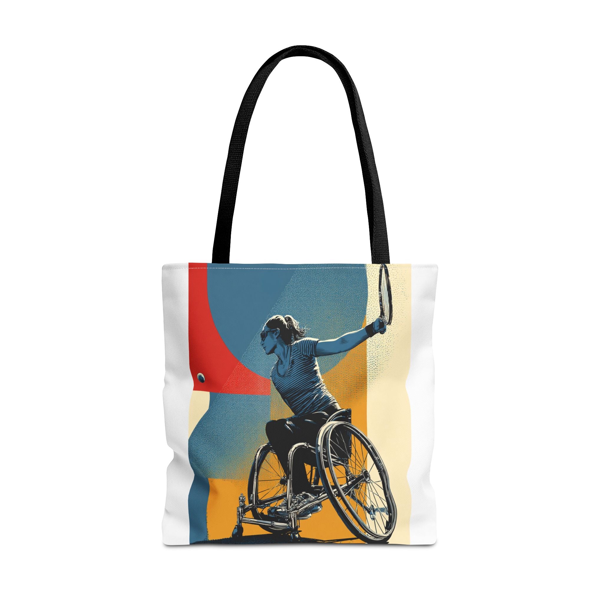 Inspirational Wheelchair Sports Tote Bag | Motivational Gym Bag, Everyday Use, Eco-Friendly Gift, Unique Sporty Design
