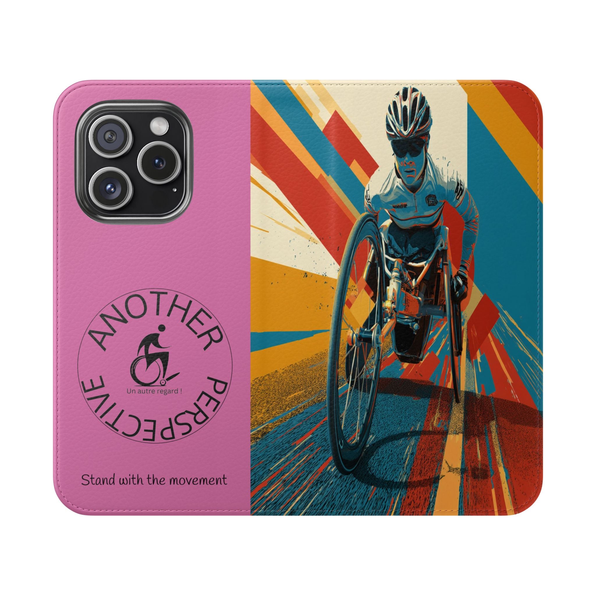 Inclusive Flip Cases for All Wheelchair, Phone Wallet, Strong & Stylish, Stand with the Movement, Perfect Gift, Everyday Use