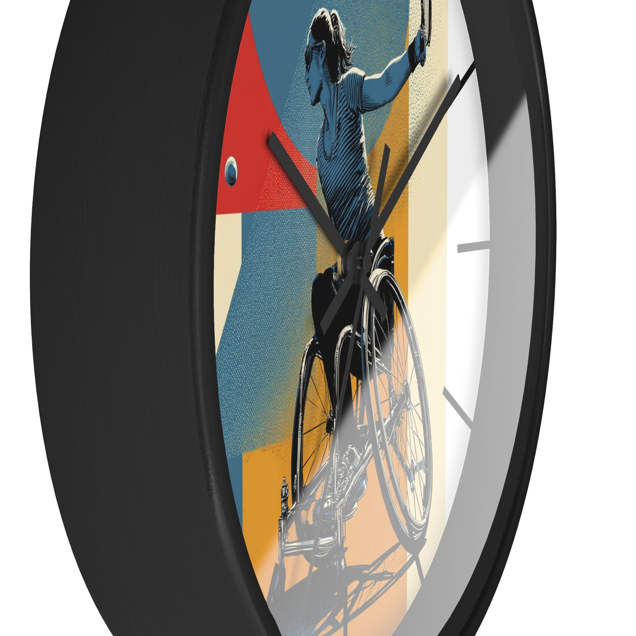 Motivational Sports Tennis Wall Clock, Inspirational Decor for Athletes, Fitness Gift, Perfect for Home Gym, Competition, or Office