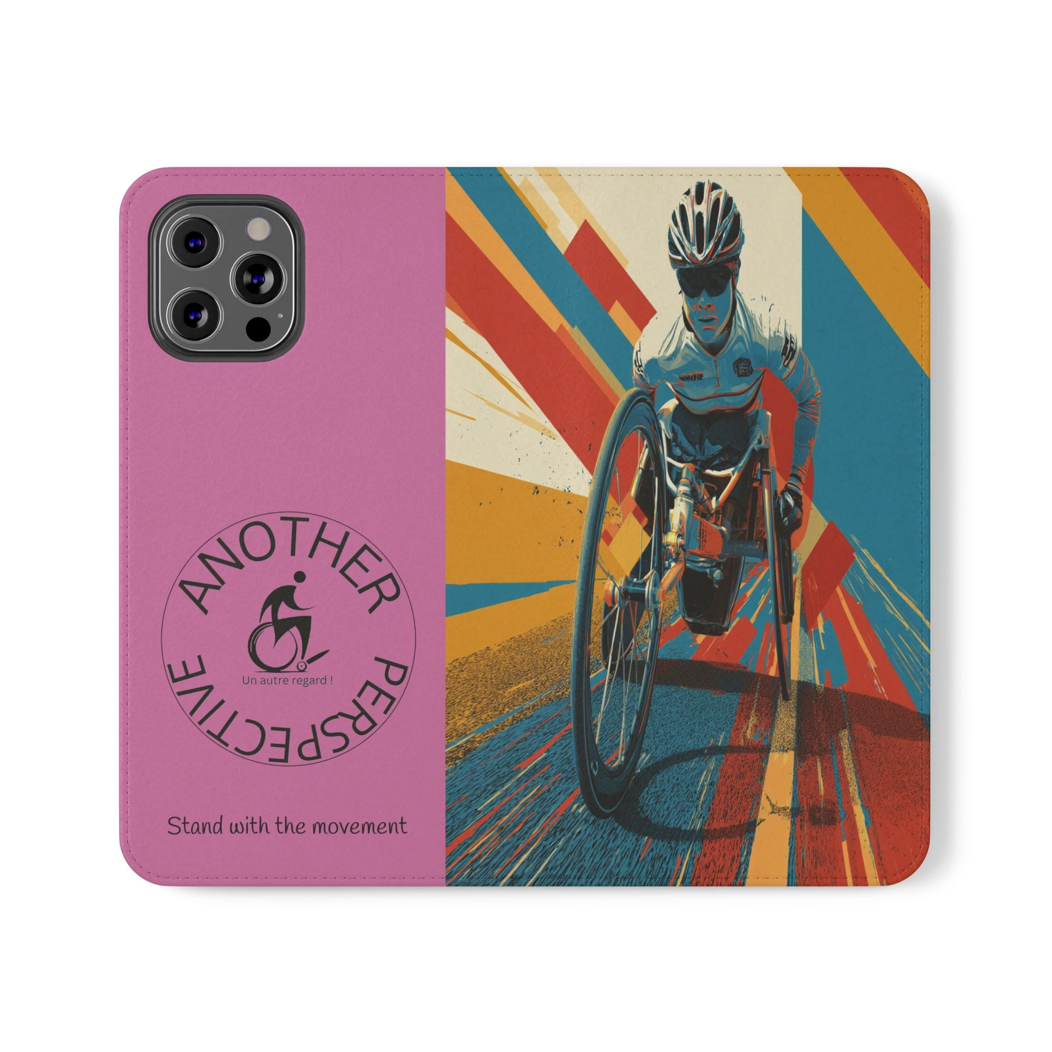 Inclusive Flip Cases for All Wheelchair, Phone Wallet, Strong & Stylish, Stand with the Movement, Perfect Gift, Everyday Use
