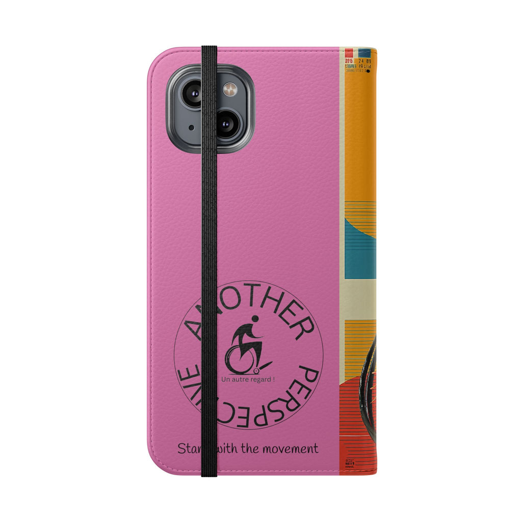 Sporty Flip Case for Wheelchair Basket Athletes, Phone Cover, Active Lifestyle Accessory, Gift for Sports Lovers, Personalized Case