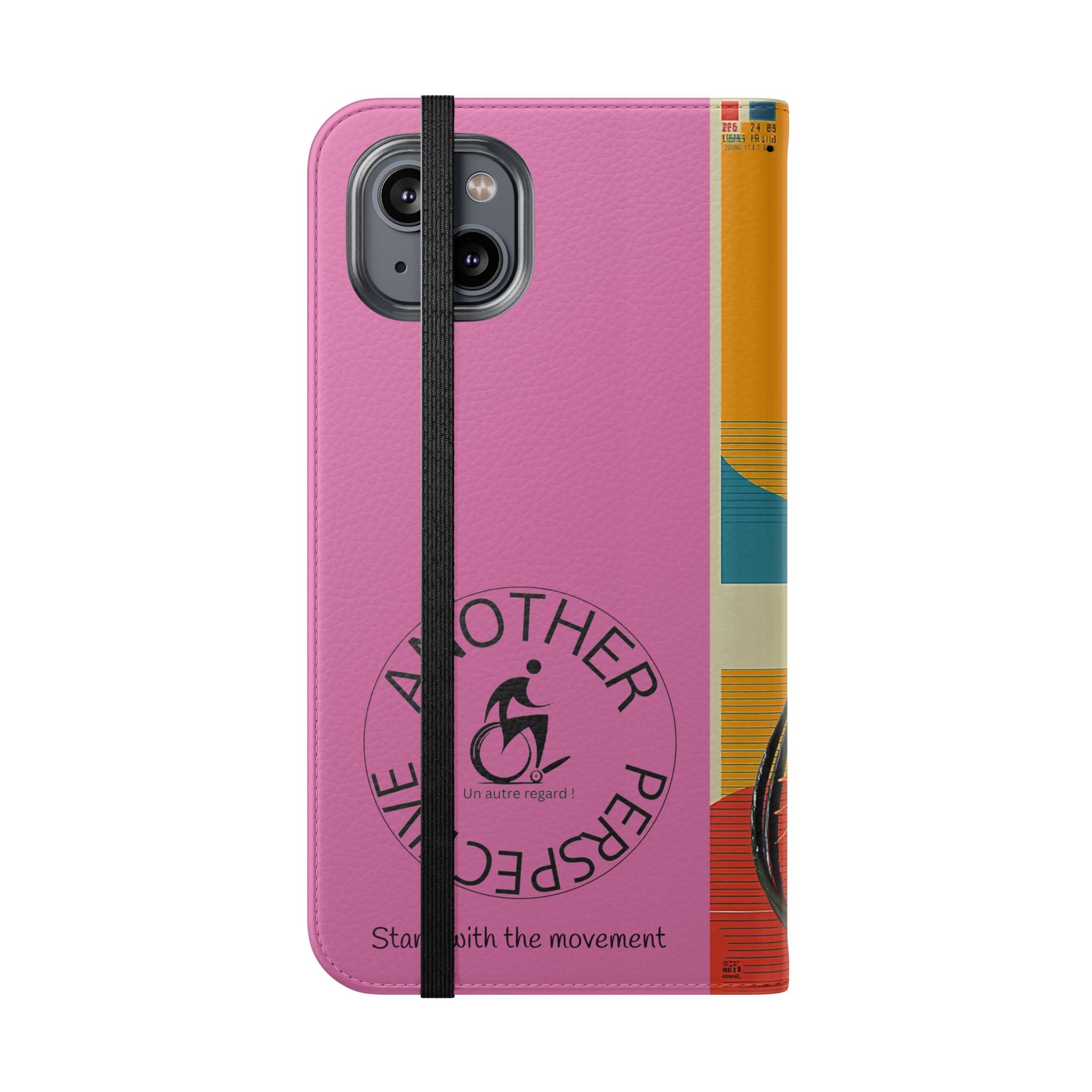 Sporty Flip Case for Wheelchair Basket Athletes, Phone Cover, Active Lifestyle Accessory, Gift for Sports Lovers, Personalized Case