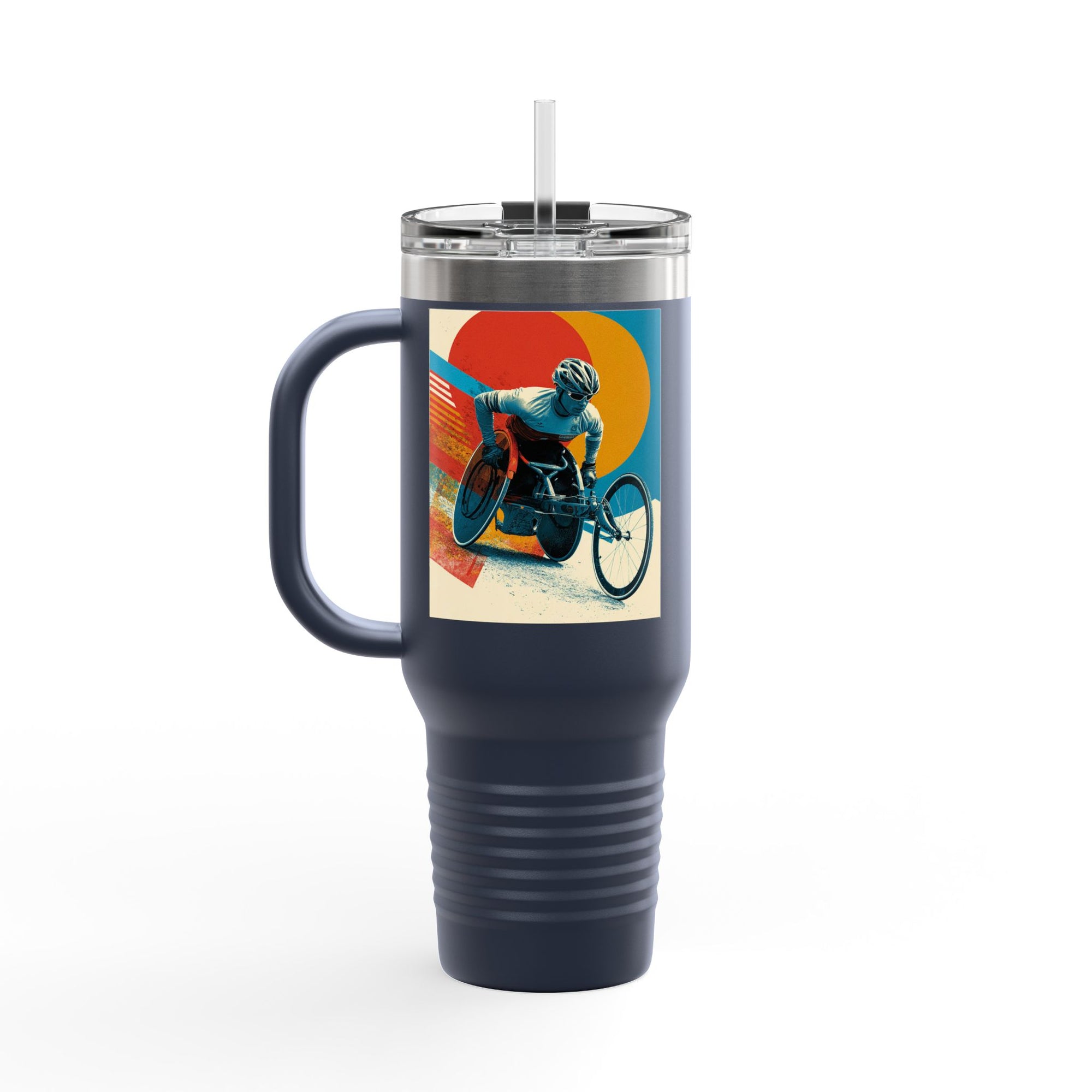 Vibrant Insulated Travel Mug, 40oz | Stylish Drinkware for Outdoor Adventures, Sports, Travel, Gifts