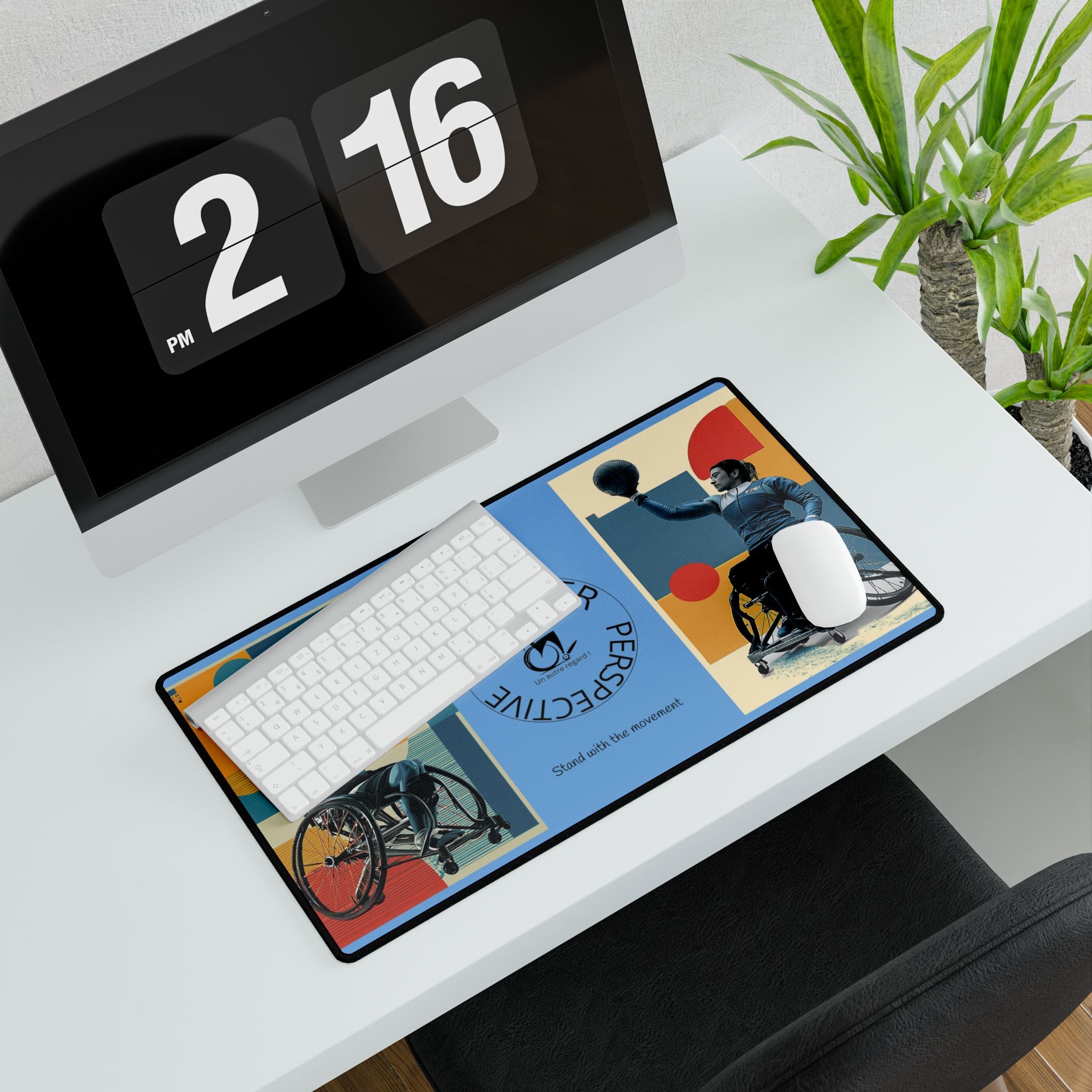 Adaptive Basket Sports Desk Mat - Another Perspective | Motivational Workspace Décor, Office Gift, Inspirational Desk Pad, Home Office Decor, [...]