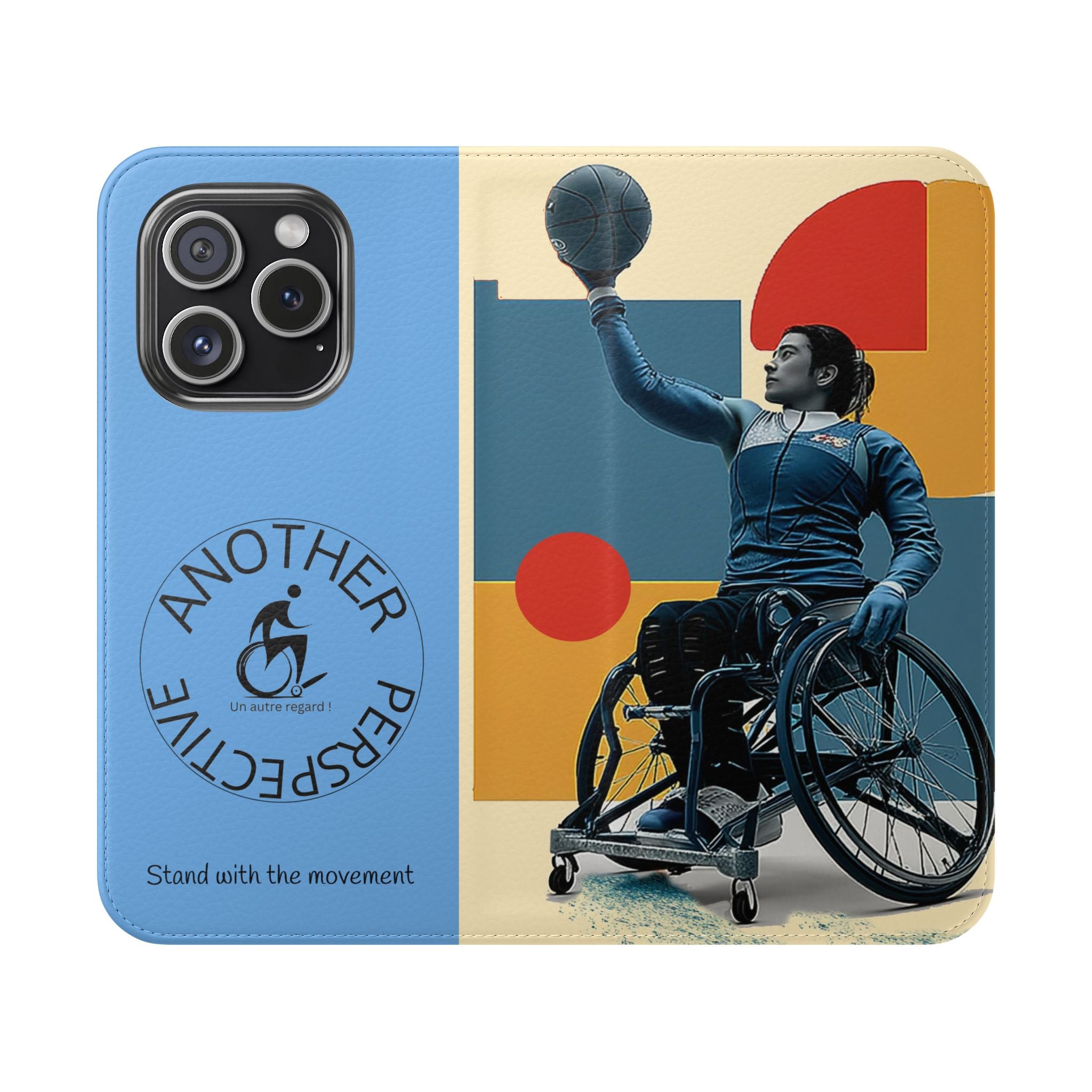 Adaptive Flip Cases for Empowerment, Wheelchair Basketball, Disability Awareness, Inspirational Gifts, Supportive Accessories
