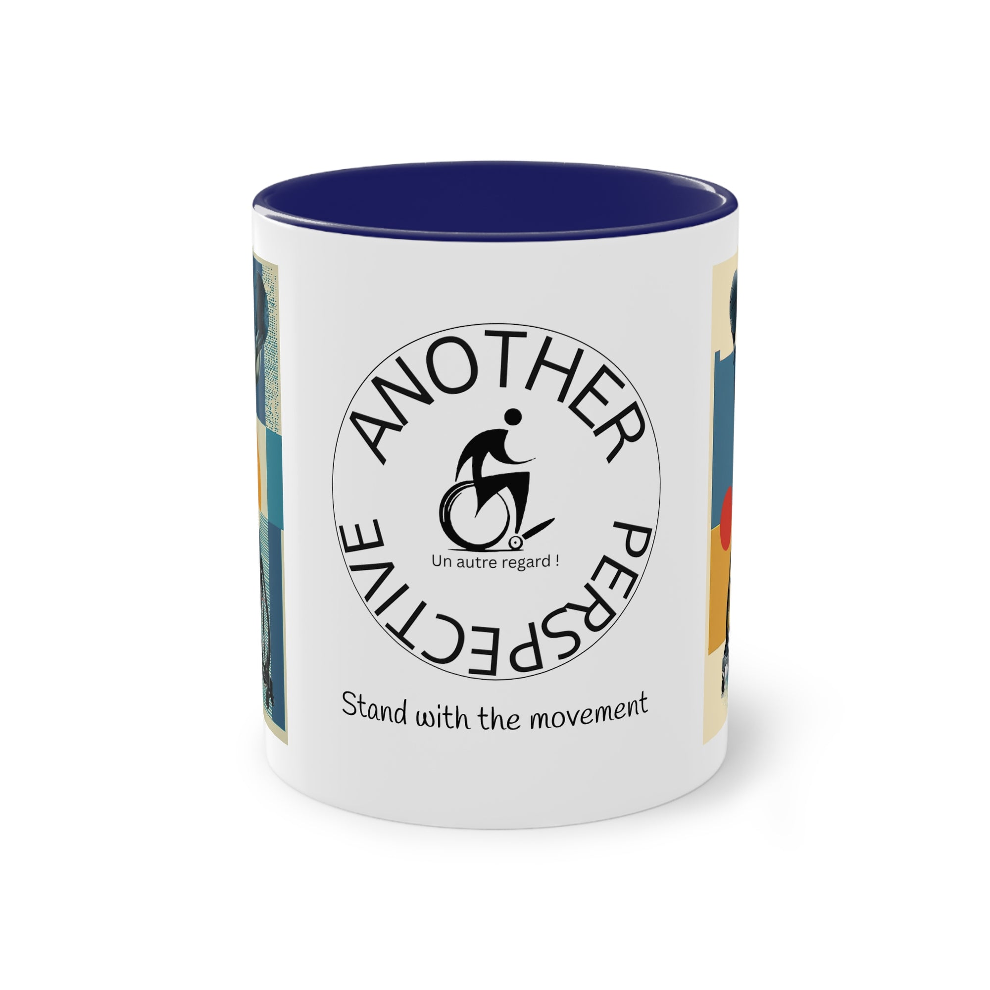 Dynamic Two-Tone Coffee Mug Basket,  Ideal Gift for Athletes, Motivational Morning Caffeine Boost, Sports Lover Cup