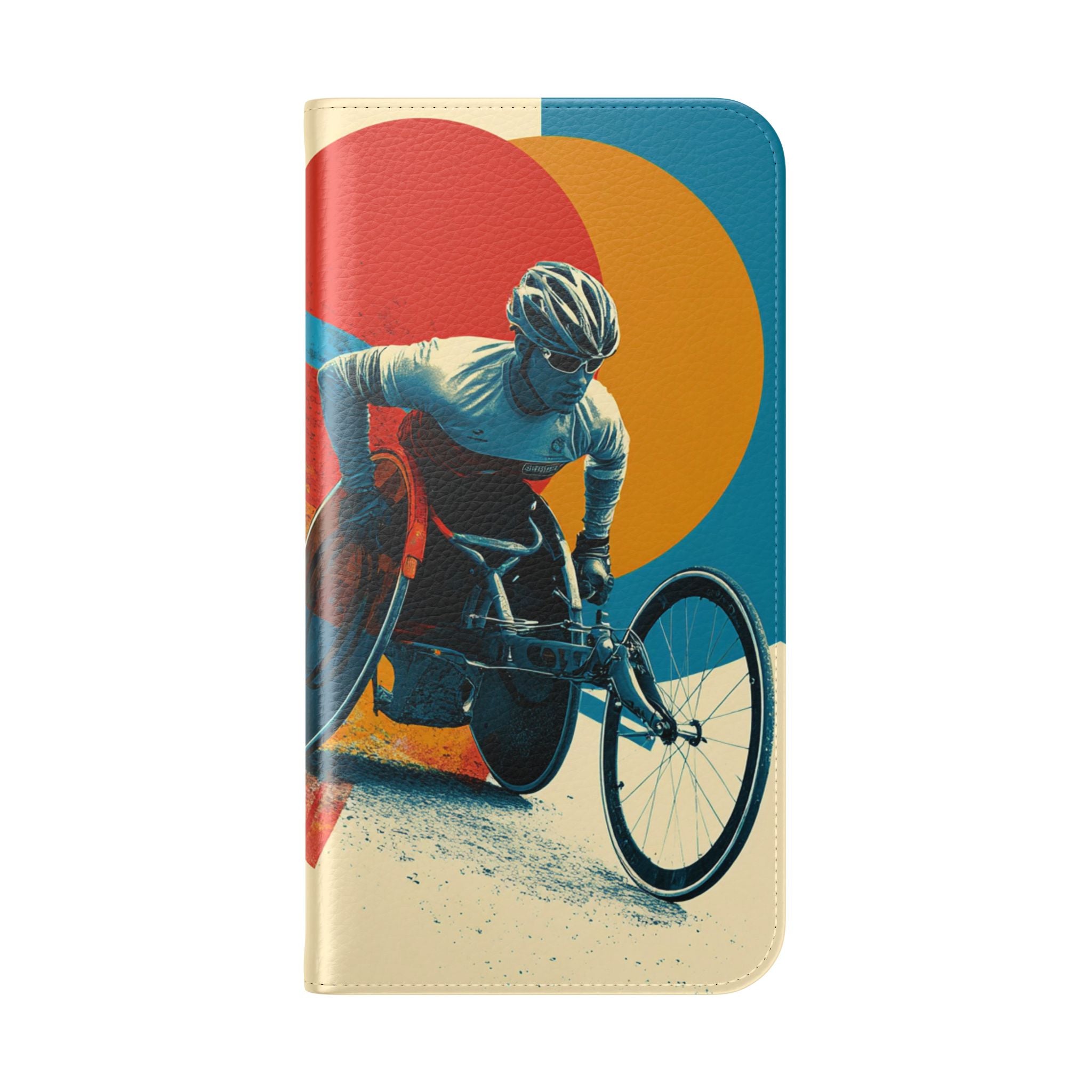 Mobility Advocate Flip Case for Phone Wheelchair, Supportive Gift for Activists, Stylish Wallet Phone Case, Perfect for Everyday Use