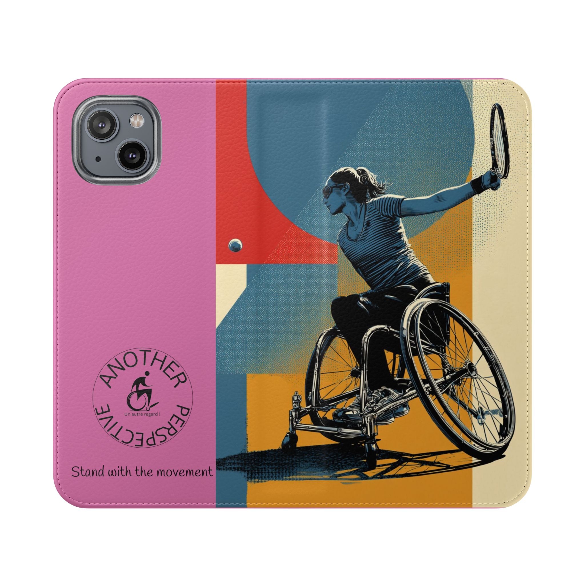 Sporty Flip Case for Athletes Tennis, Phone Wallet Cover, Stylish Mobile Case, Perfect Gift for Sports Fans, Functional Design