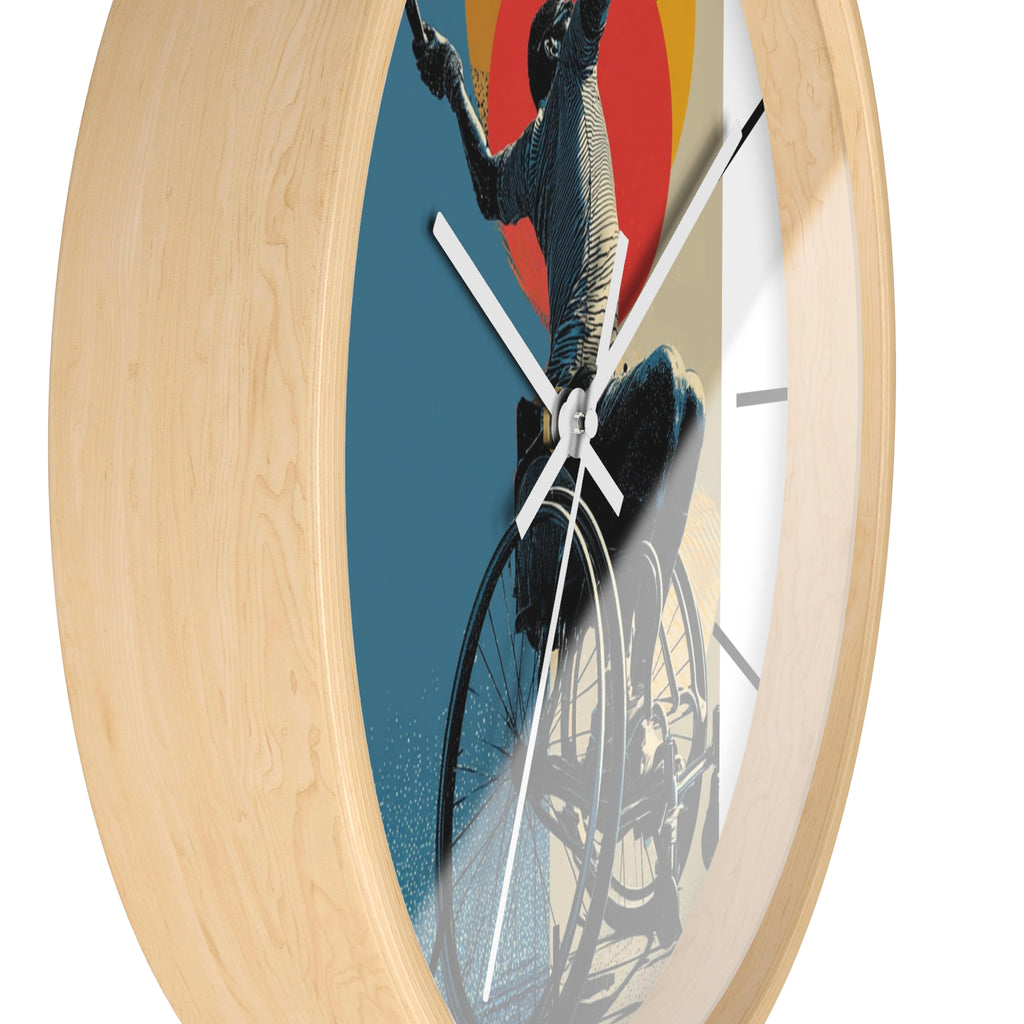 Motivational Sports Tennis Wall Clock, Inspirational Decor for Athletes, Fitness Gift, Perfect for Home Gym, Competition, or Office