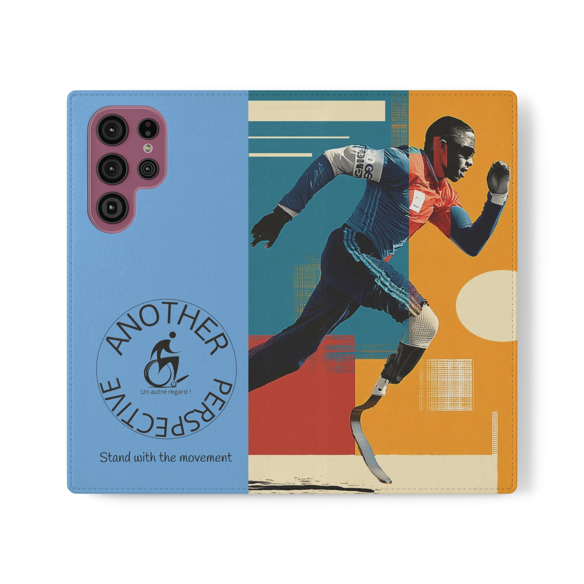 Sporty Flip Case for Athletes Course , Phone Wallet Cover, Stylish Mobile Case, Perfect Gift for Sports Fans, Functional Design