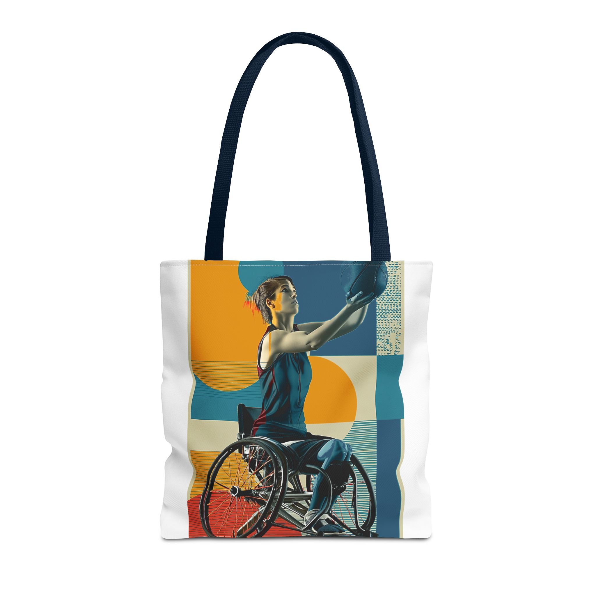 Inspirational Wheelchair Basket  Sports Tote Bag | Motivational Gym Bag, Everyday Use, Eco-Friendly Gift, Unique Sporty Design