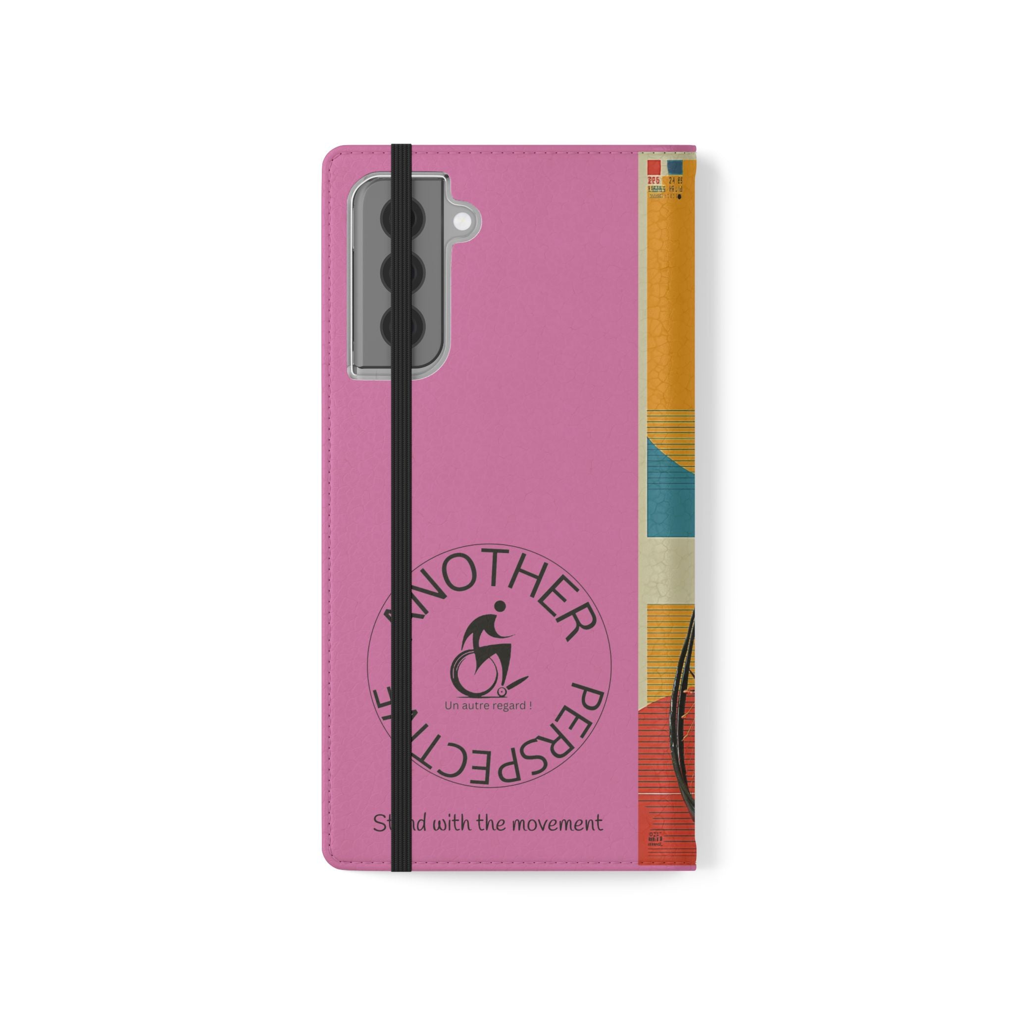 Sporty Flip Case for Wheelchair Basket Athletes, Phone Cover, Active Lifestyle Accessory, Gift for Sports Lovers, Personalized Case