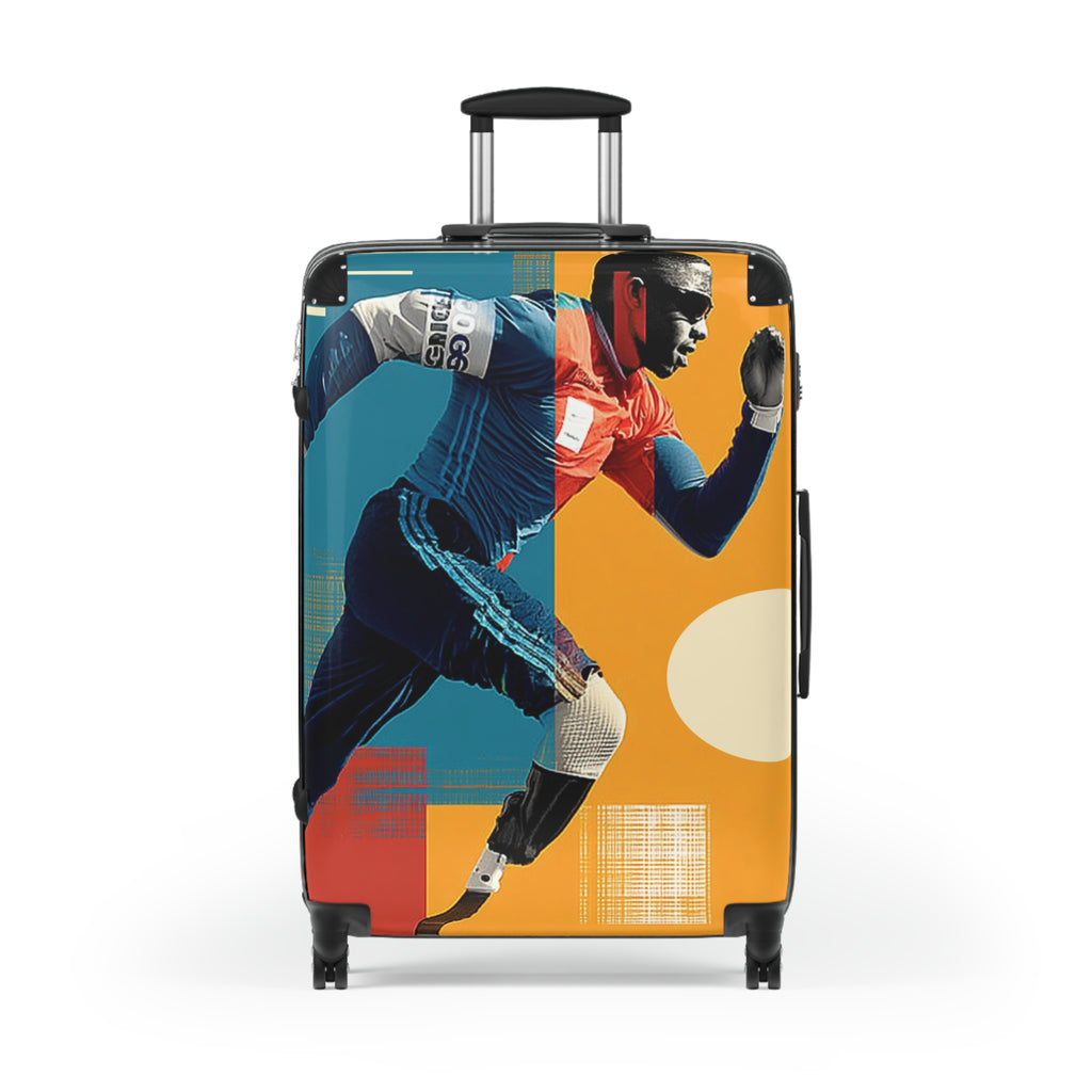 Athlete Runner Suitcase - Travel Gear for Adaptive Sports, Unique Luggage, Inspirational Gift, Mobility Travel, Adventure Bag