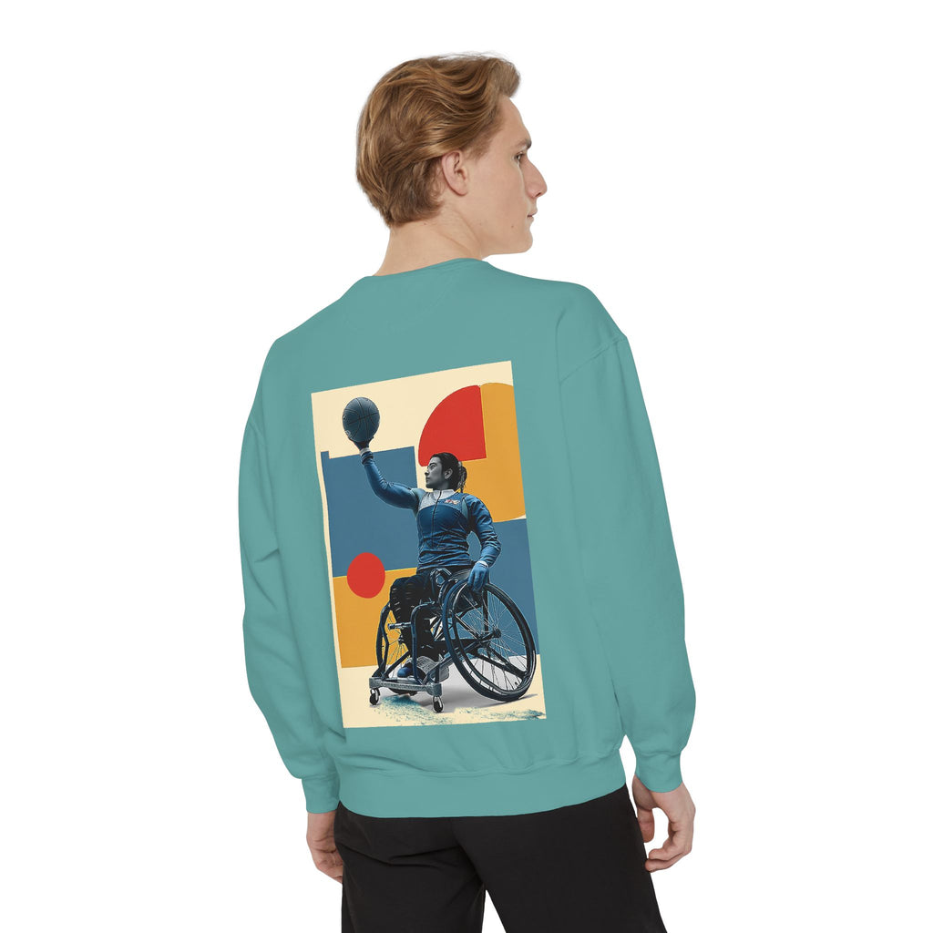 Inspirational Unisex Sweatshirt - Motivational Sports Basket Design | Perfect for Coaches, Athletes, Gifts, Casual Wear, and Events