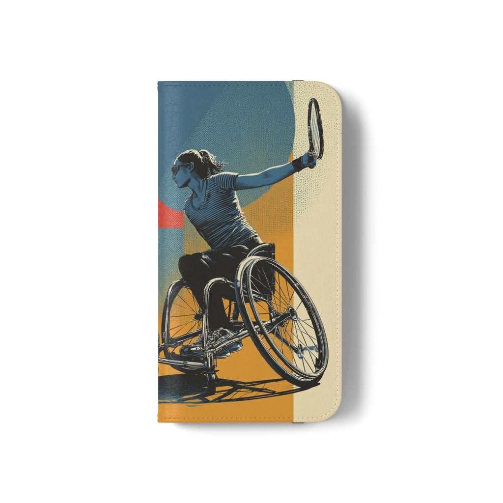 Sporty Flip Case for Athletes Tennis, Phone Wallet Cover, Stylish Mobile Case, Perfect Gift for Sports Fans, Functional Design
