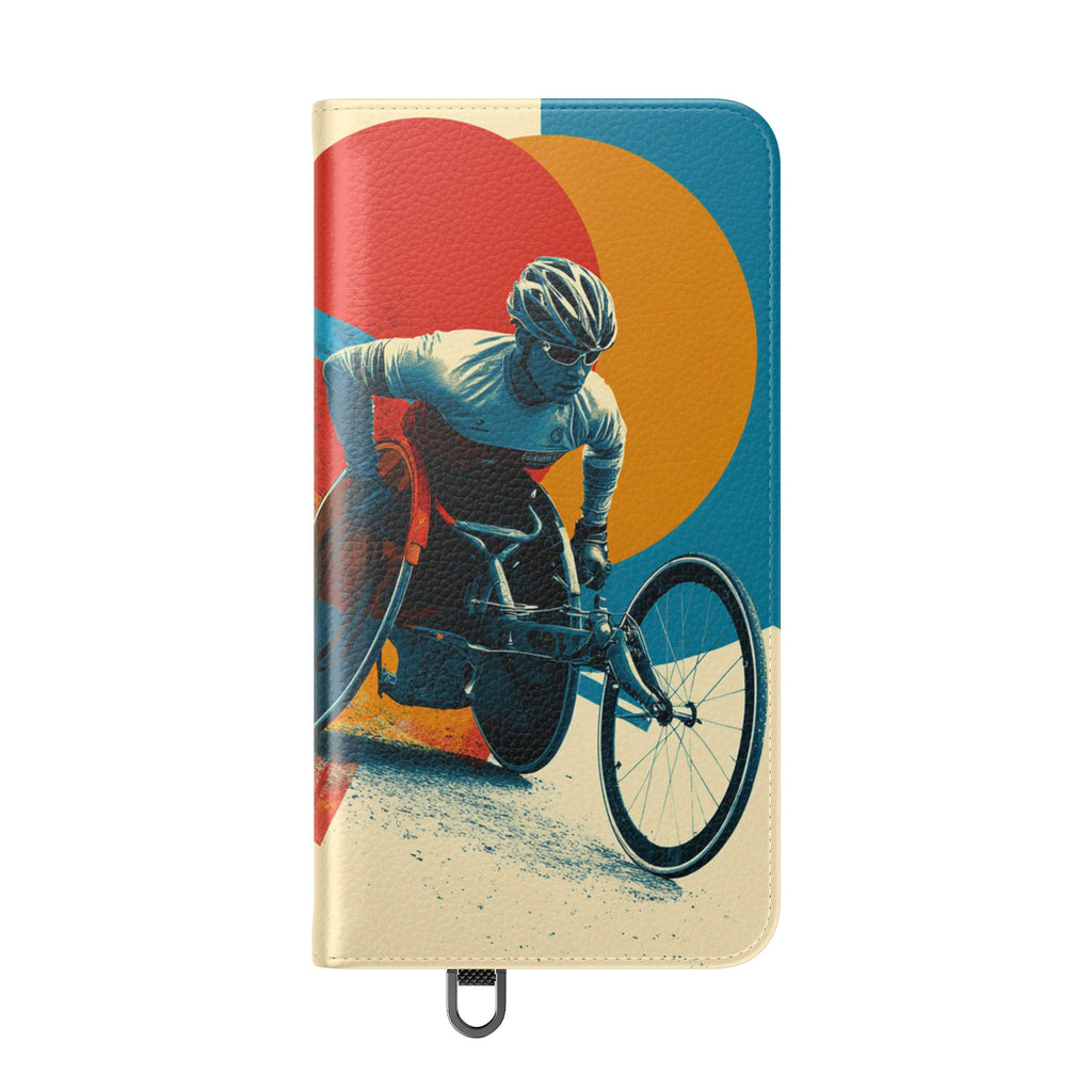 Mobility Advocate Flip Case for Phone Wheelchair, Supportive Gift for Activists, Stylish Wallet Phone Case, Perfect for Everyday Use