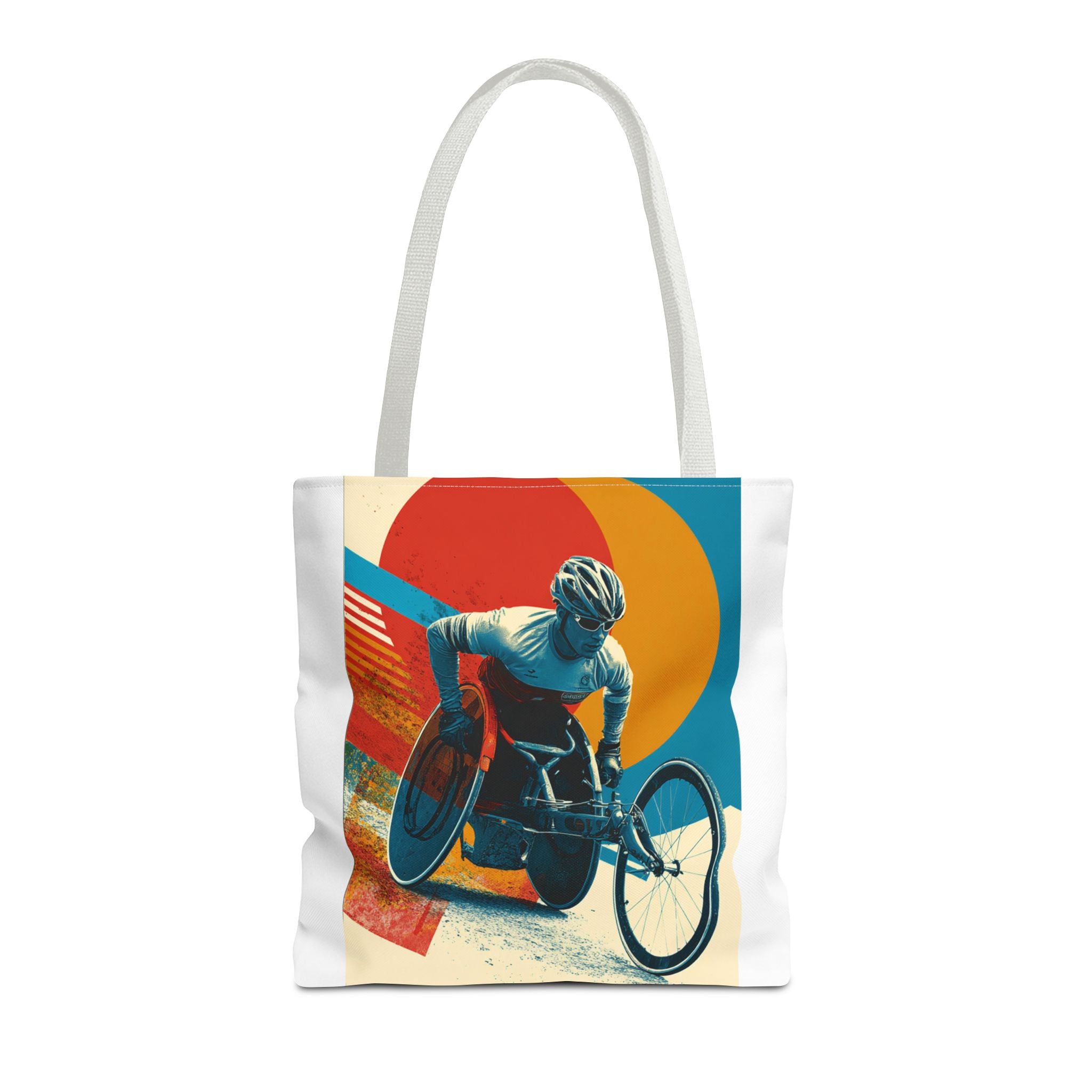 Inspirational Wheelchair Sports Tote Bag | Motivational Gym Bag, Everyday Use, Eco-Friendly Gift, Unique Sporty Design