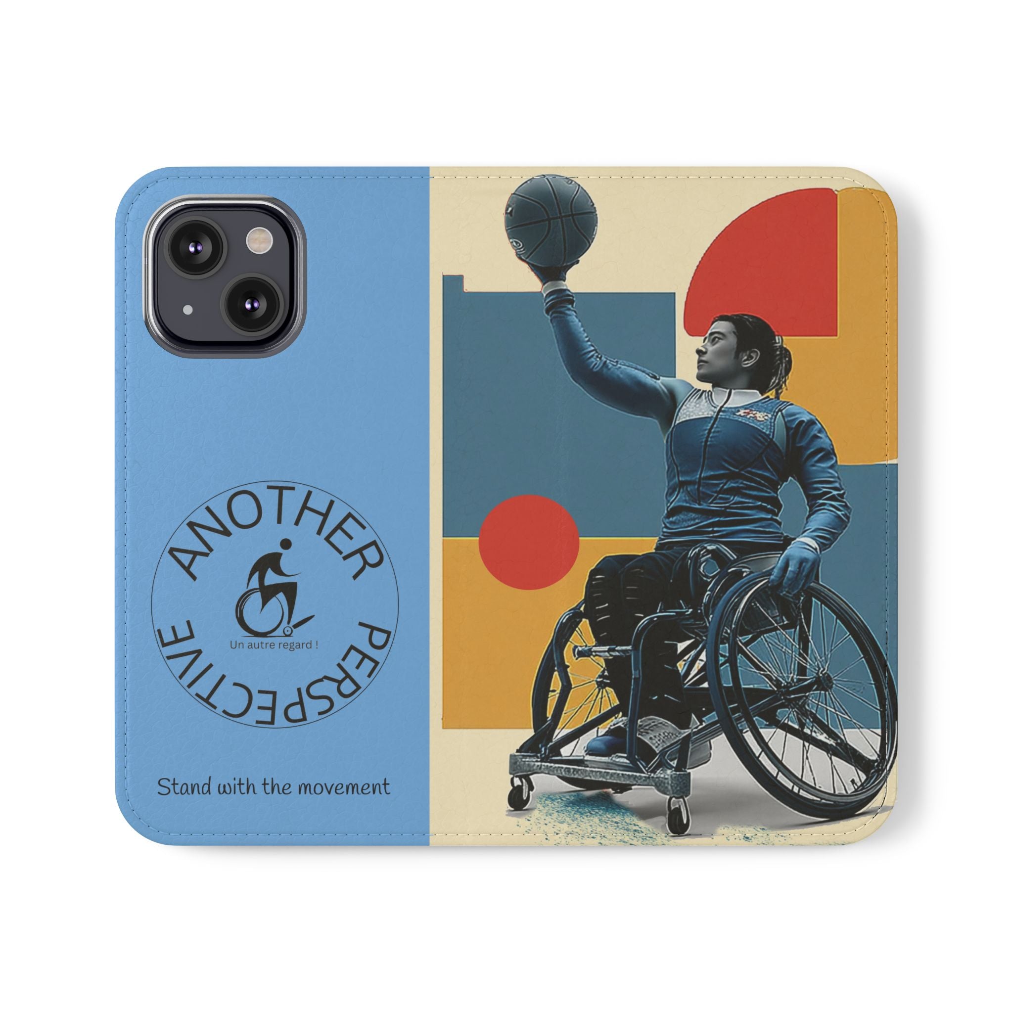 Adaptive Flip Cases for Empowerment, Wheelchair Basketball, Disability Awareness, Inspirational Gifts, Supportive Accessories