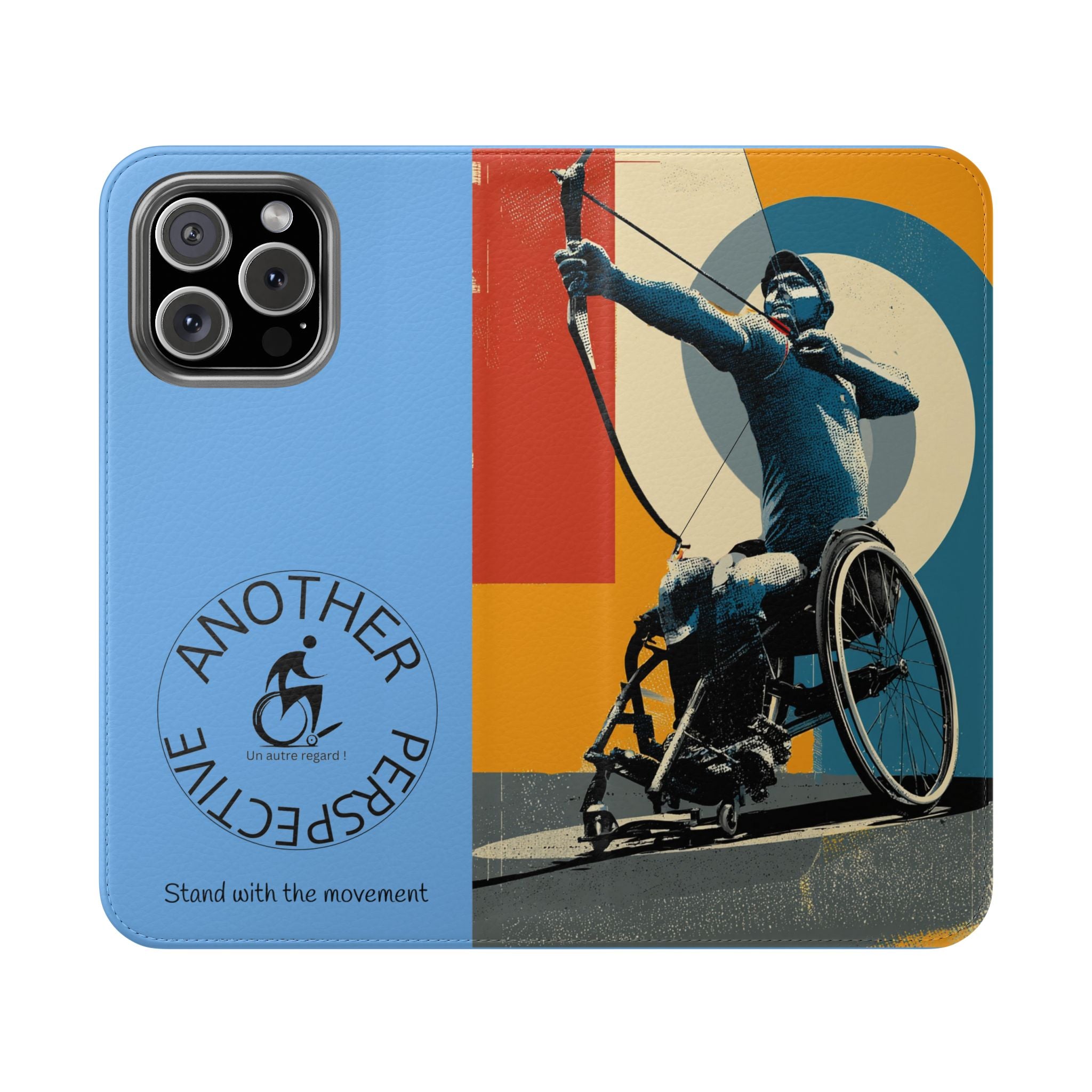 Sporty Flip Case for Athletes Archery, Phone Wallet Cover, Stylish Mobile Case, Perfect Gift for Sports Fans, Functional Design