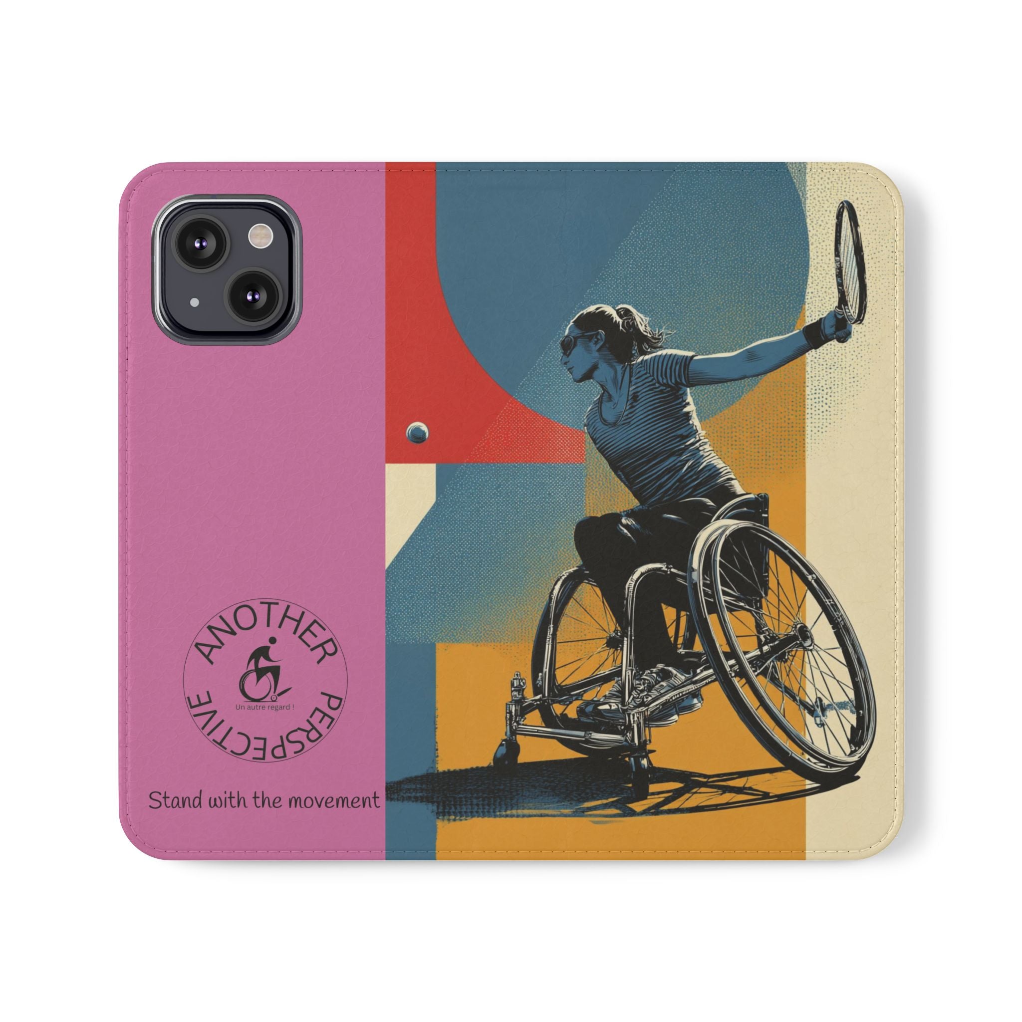 Sporty Flip Case for Athletes Tennis, Phone Wallet Cover, Stylish Mobile Case, Perfect Gift for Sports Fans, Functional Design
