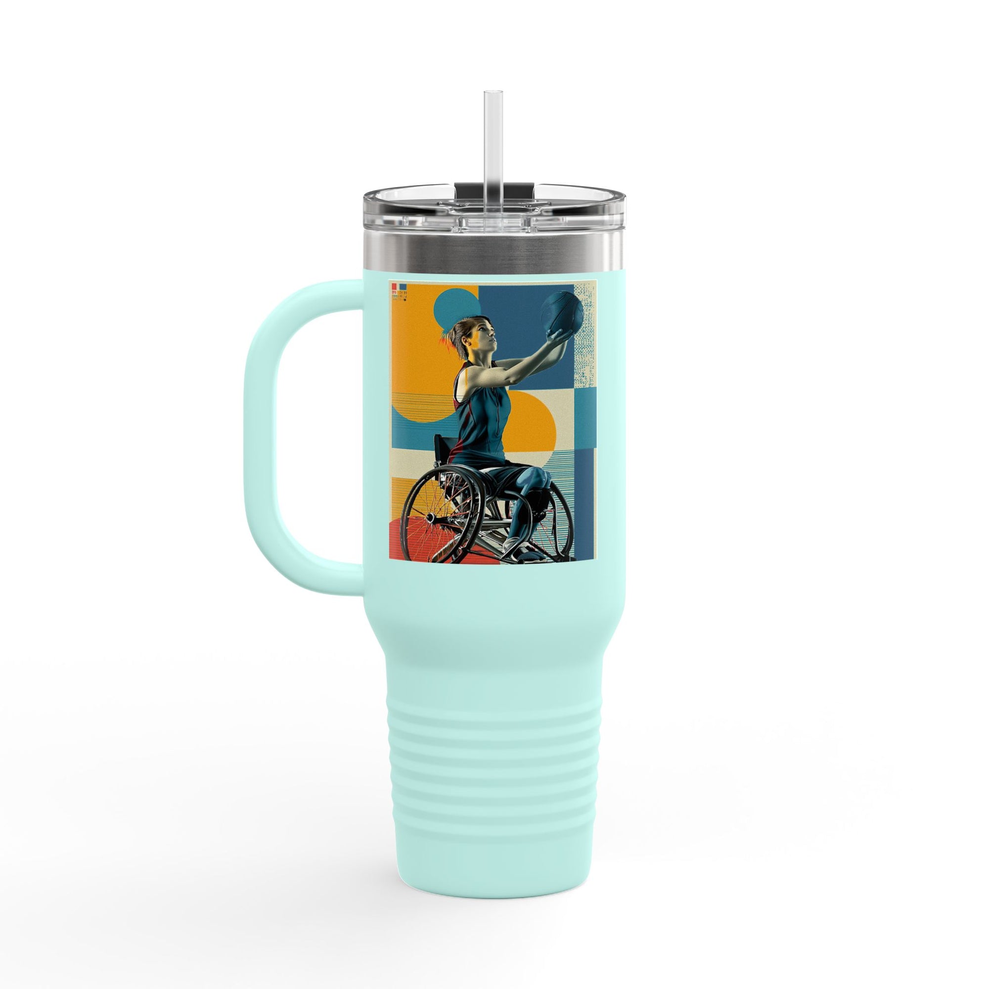 Vibrant Insulated Travel Mug, 40oz | Stylish Drinkware for Outdoor Adventures, Sports, Travel, Gifts