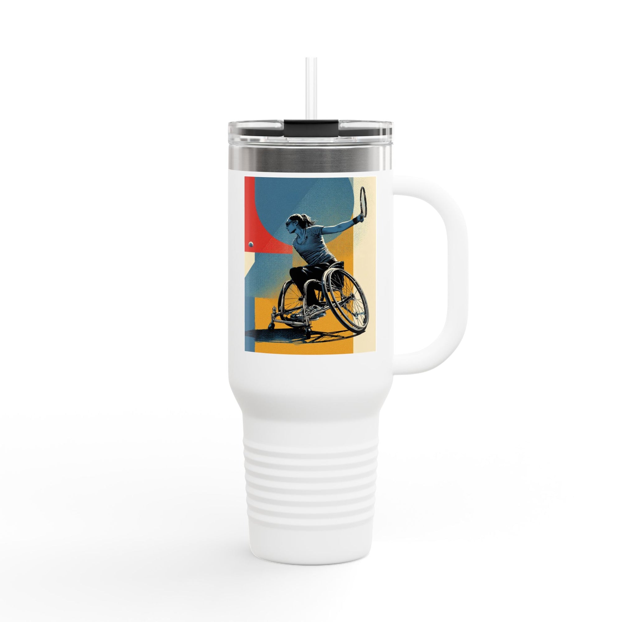 Vibrant Insulated Travel Mug, 40oz | Stylish Drinkware for Outdoor Adventures, Sports, Travel, Gifts