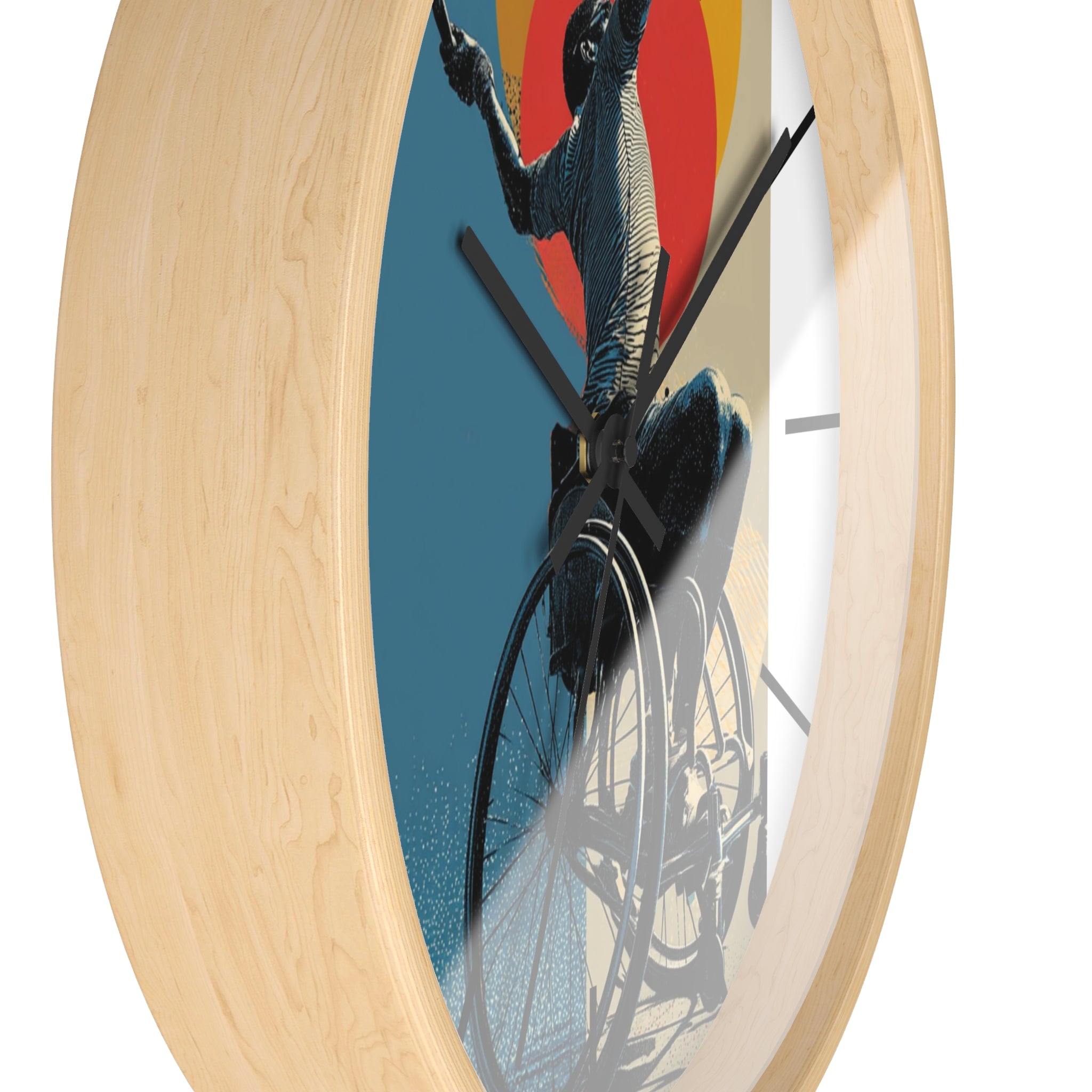 Motivational Sports Tennis Wall Clock, Inspirational Decor for Athletes, Fitness Gift, Perfect for Home Gym, Competition, or Office