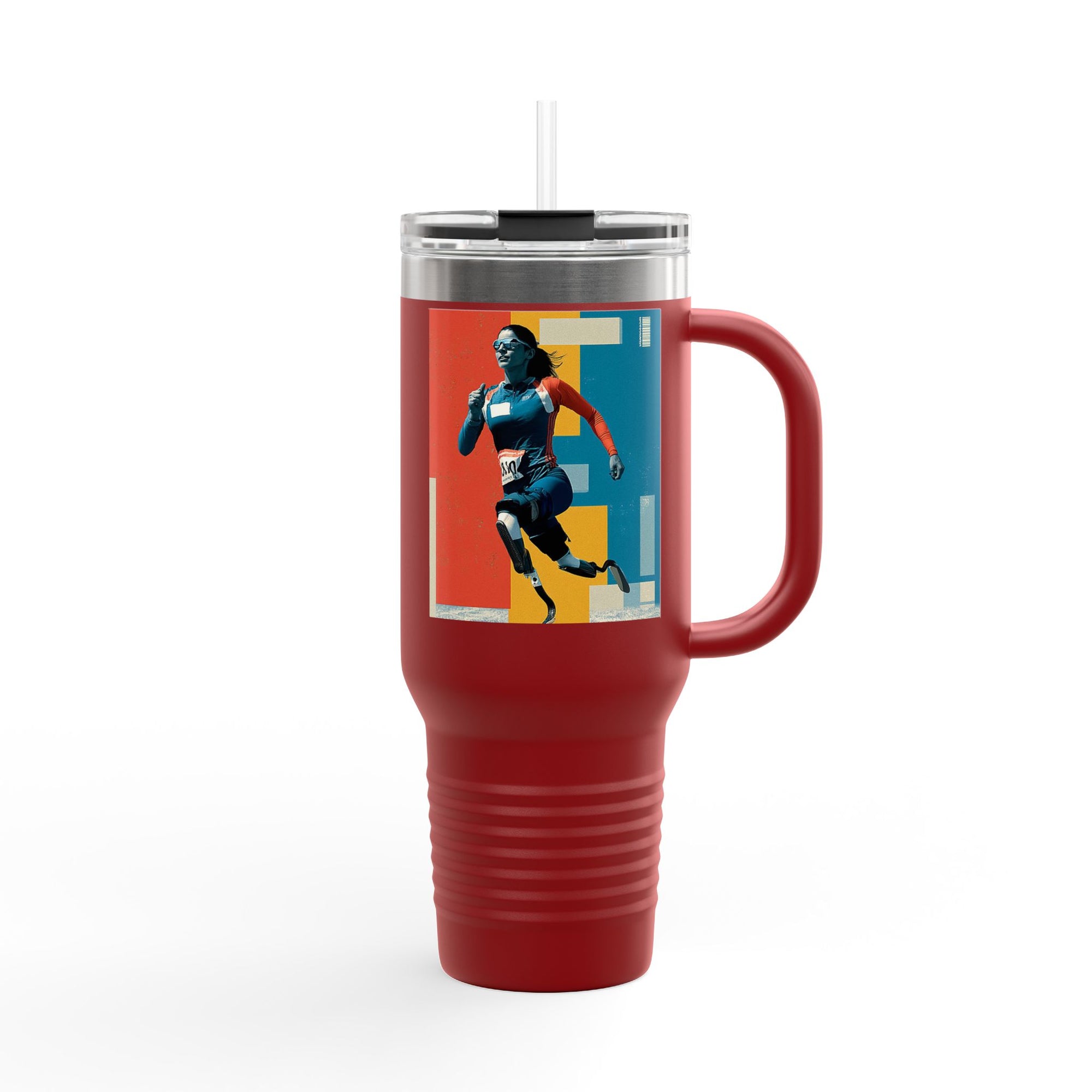 Vibrant Insulated Travel Mug, 40oz | Stylish Drinkware for Outdoor Adventures, Sports, Travel, Gifts