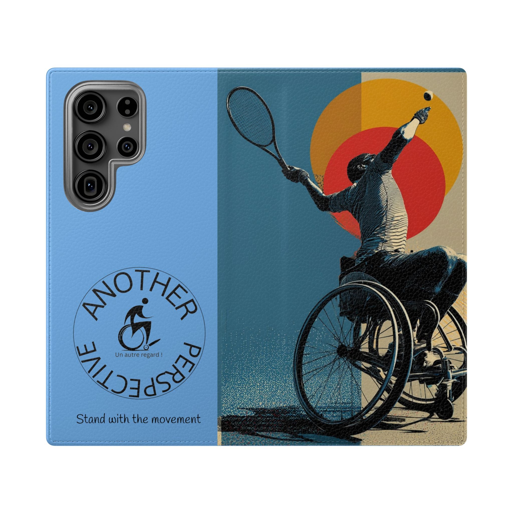 Sporty Flip Case for Athletes Tennis, Phone Wallet Cover, Stylish Mobile Case, Perfect Gift for Sports Fans, Functional Design