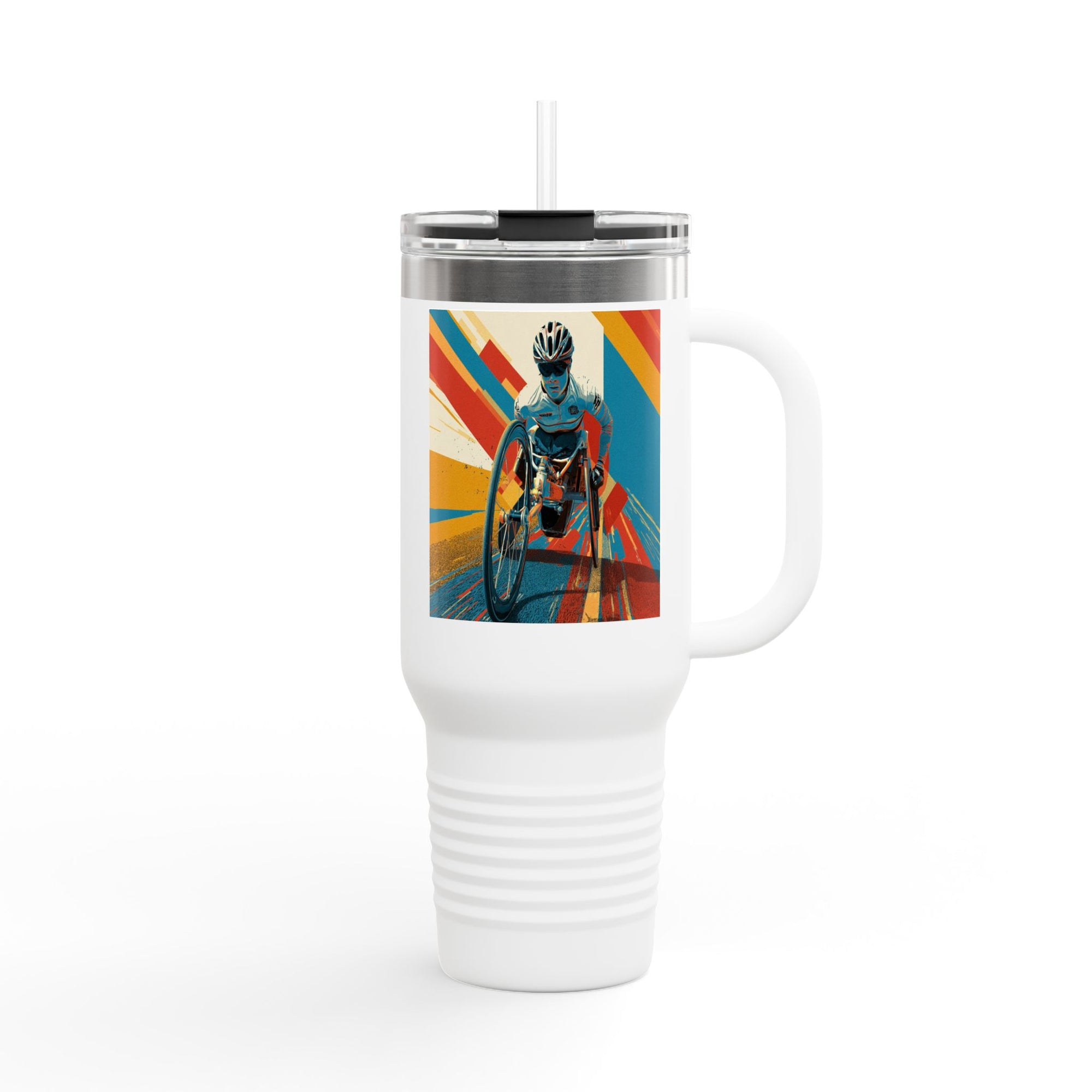 Vibrant Insulated Travel Mug, 40oz | Stylish Drinkware for Outdoor Adventures, Sports, Travel, Gifts