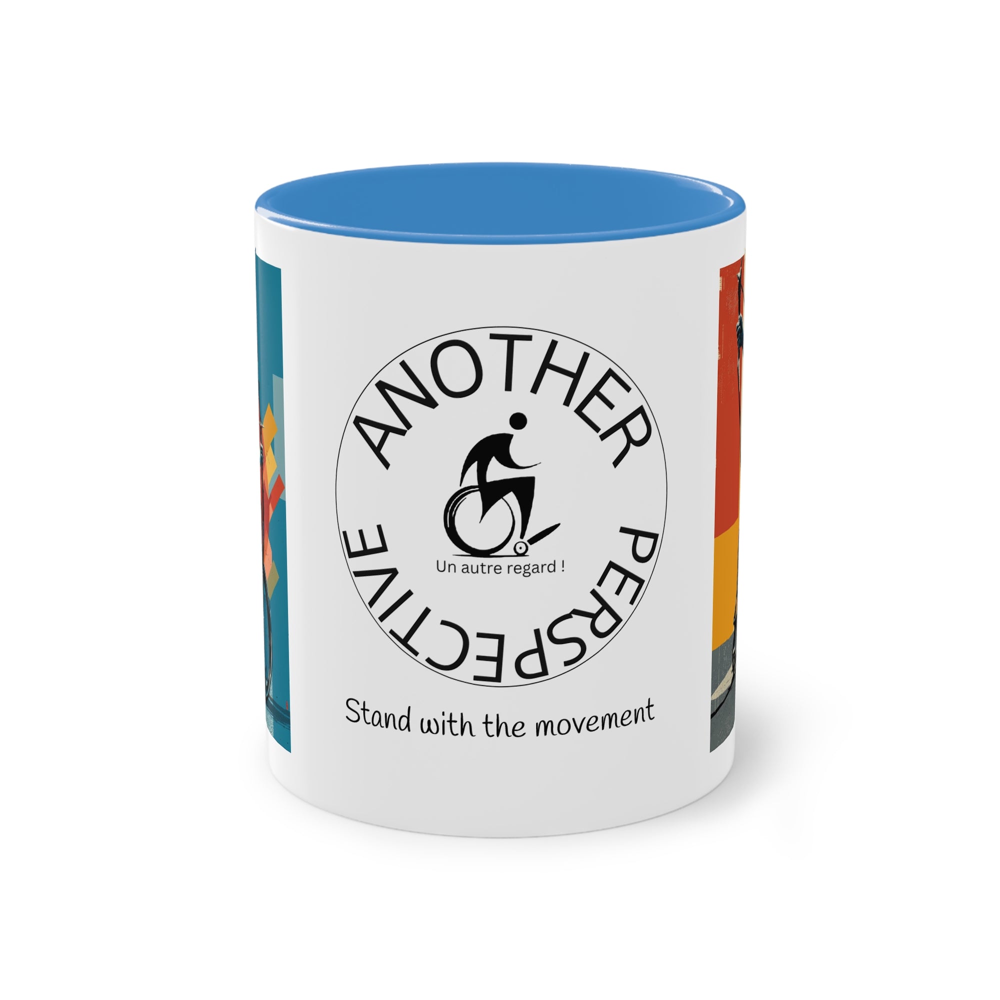 Dynamic Two-Tone Coffee Mug Archery,  Ideal Gift for Athletes, Motivational Morning Caffeine Boost, Sports Lover Cup