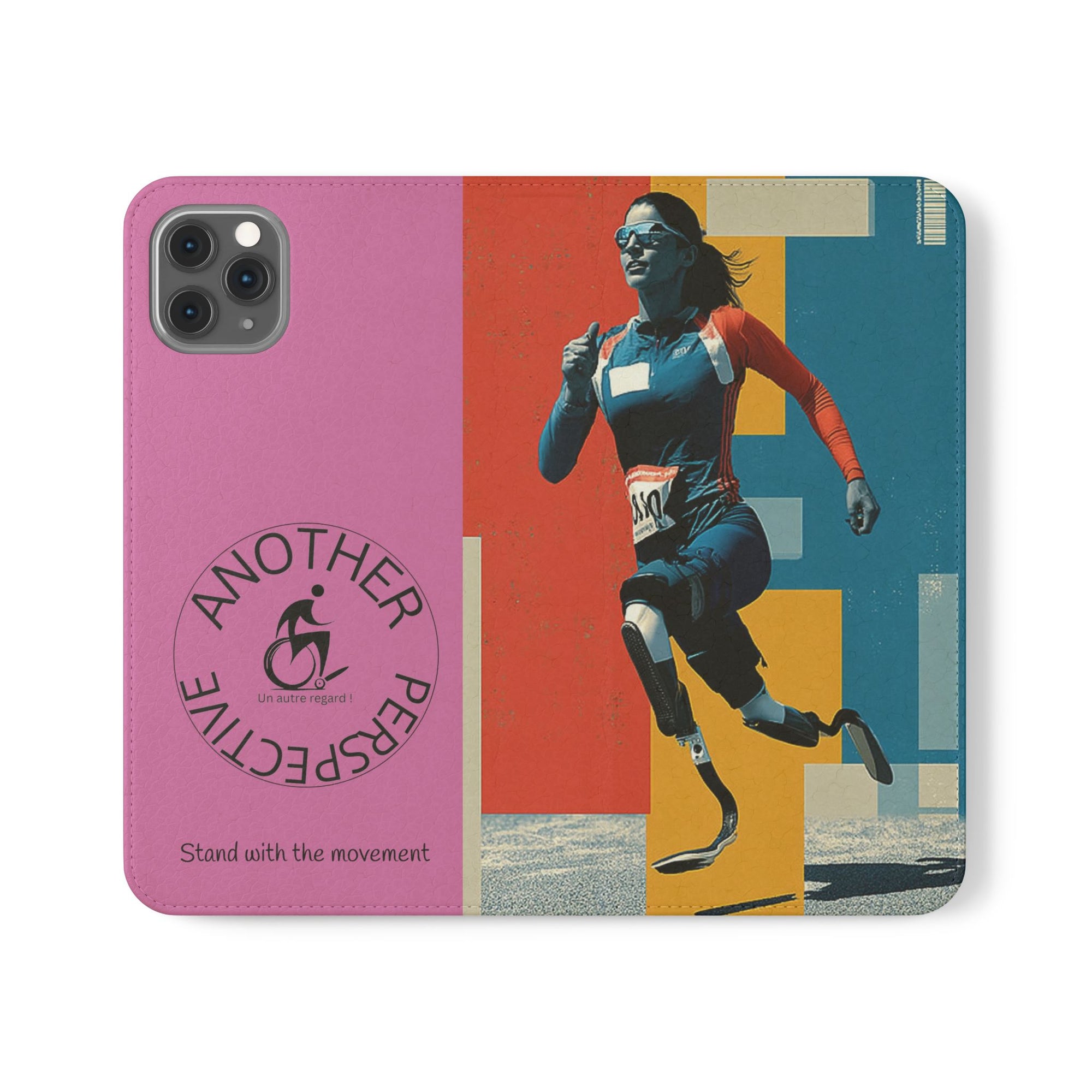 Empowering Flip Cases for Smartphones Course| Stand with the Movement, Stylish Phone Cover, Unique Gift, Inclusive Design, Support Accessibility