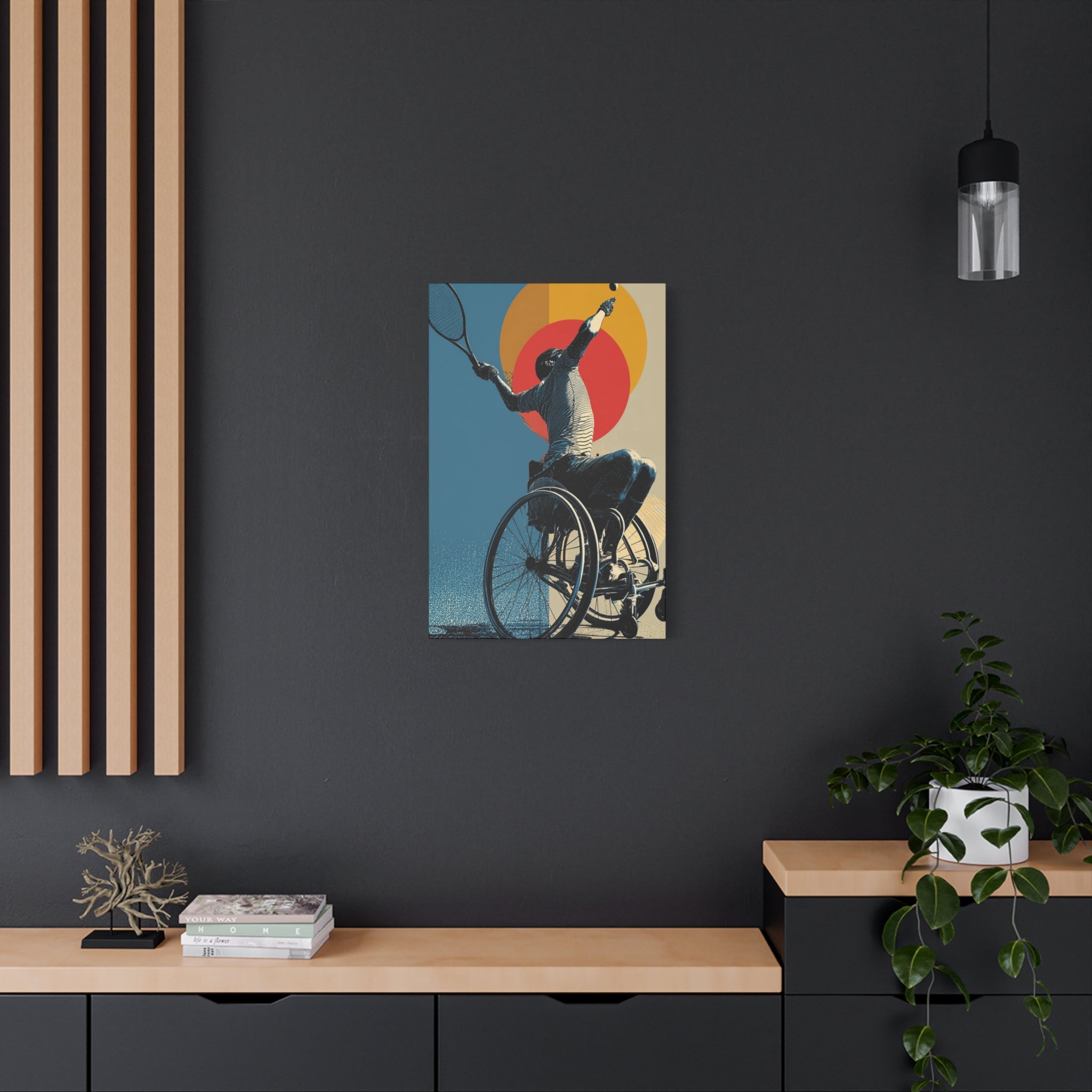 Empowering Wheelchair Tennis Canvas Art, Inspirational Wall Decor, Motivational Home Decor, Unique Gift for Sports Enthusiasts, [...]
