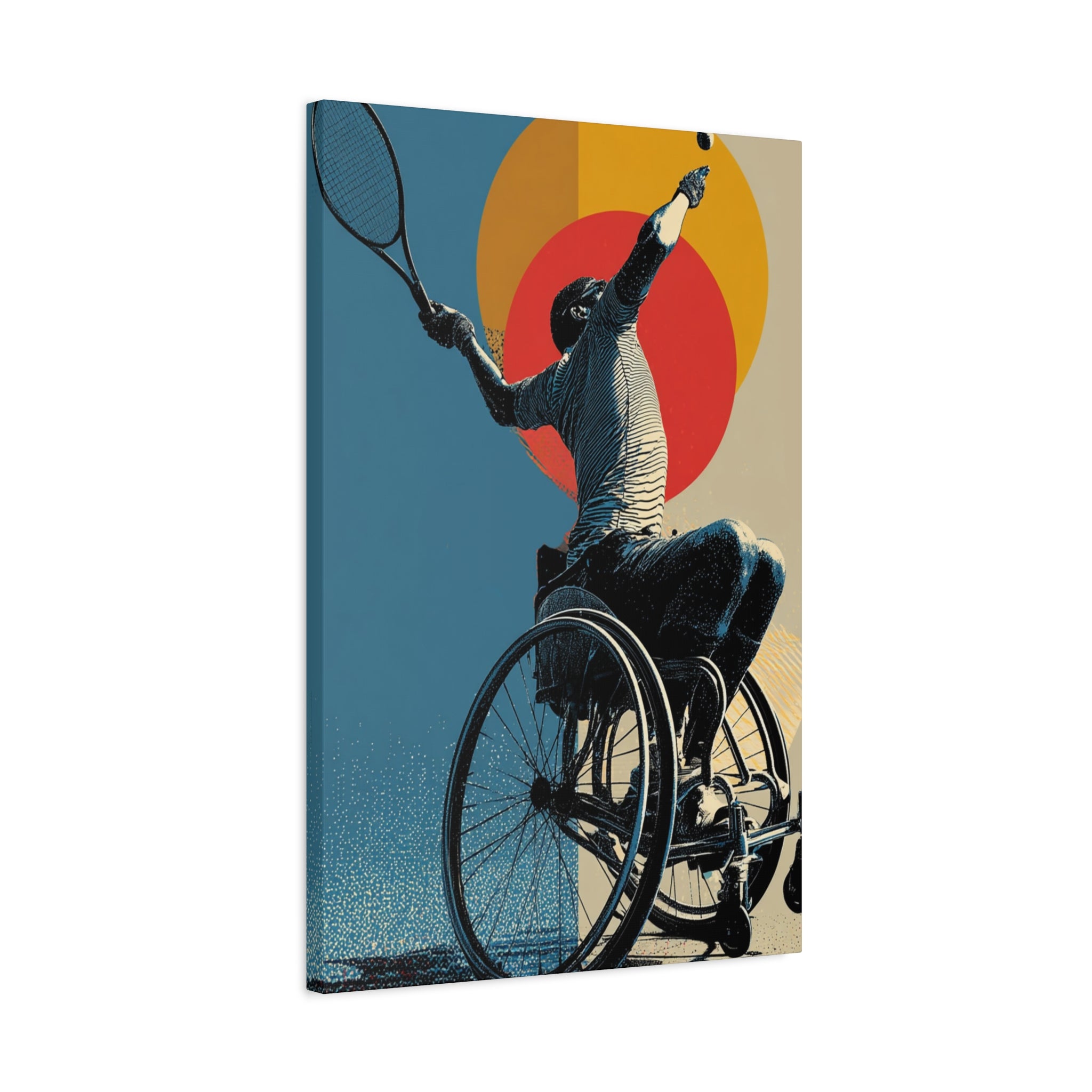 Empowering Wheelchair Tennis Canvas Art, Inspirational Wall Decor, Motivational Home Decor, Unique Gift for Sports Enthusiasts, [...]