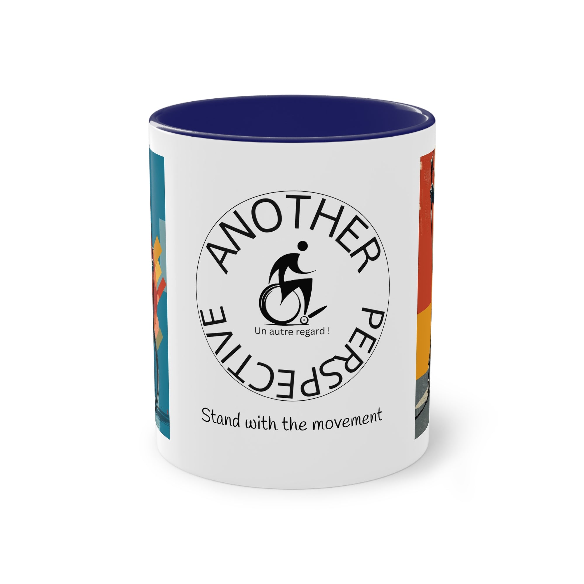 Dynamic Two-Tone Coffee Mug Archery,  Ideal Gift for Athletes, Motivational Morning Caffeine Boost, Sports Lover Cup